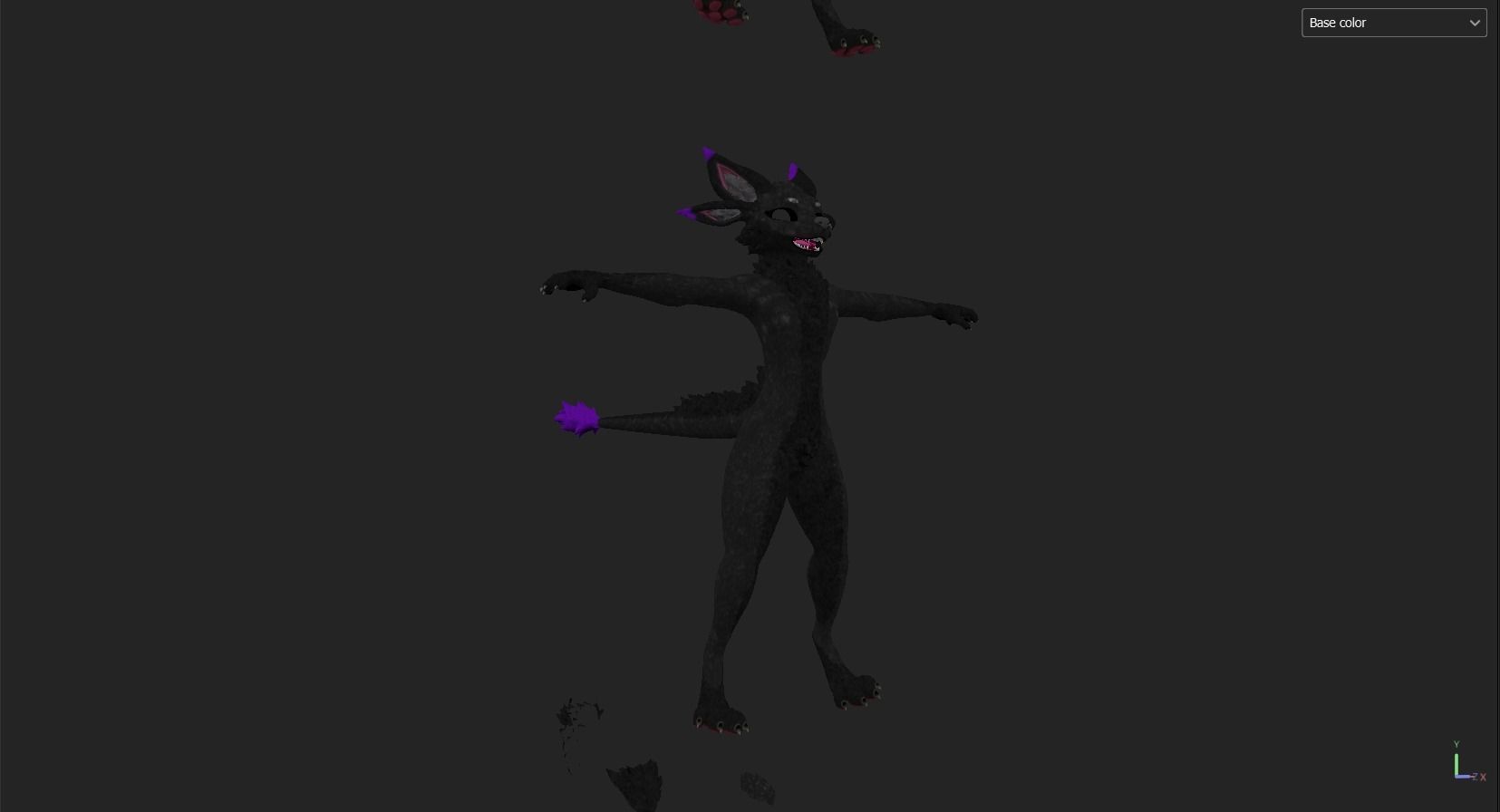 Deuzear Enderman Texture FREE VRChat Audiolink Emission Matcap Texture_4