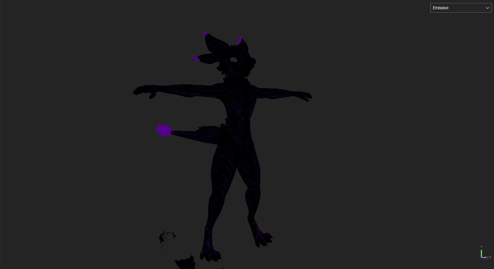 Deuzear Enderman Texture FREE VRChat Audiolink Emission Matcap Texture_5