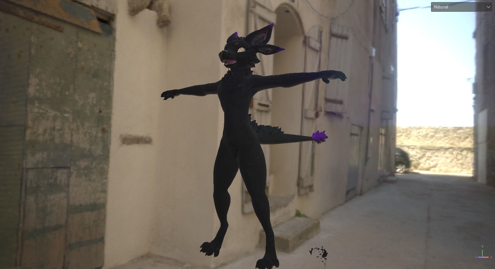 Deuzear Enderman Texture FREE VRChat Audiolink Emission Matcap Texture_1