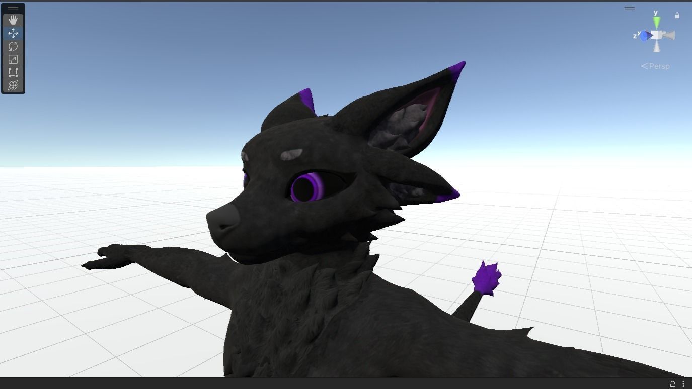 Deuzear Enderman Texture FREE VRChat Audiolink Emission Matcap Texture_7