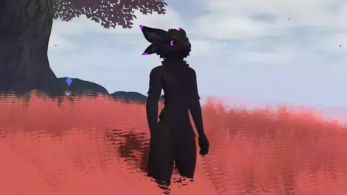 Deuzear Enderman Texture FREE VRChat Audiolink Emission Matcap Texture