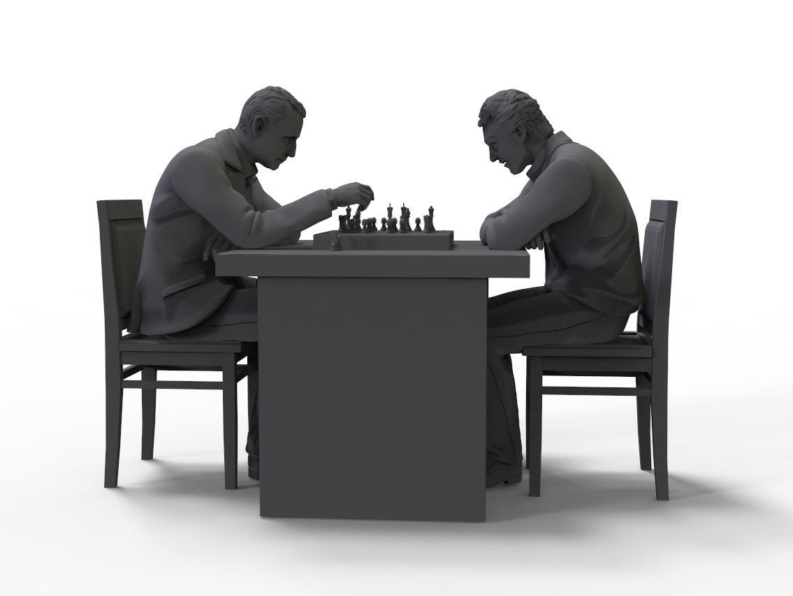 chess game 3D print model_49