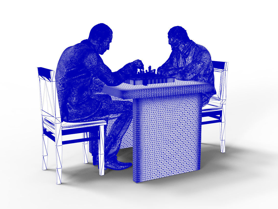 chess game 3D print model_17