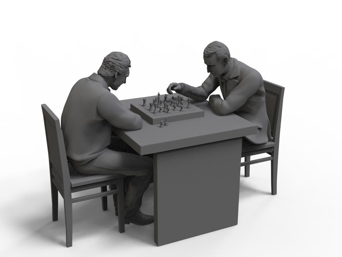 chess game 3D print model_6