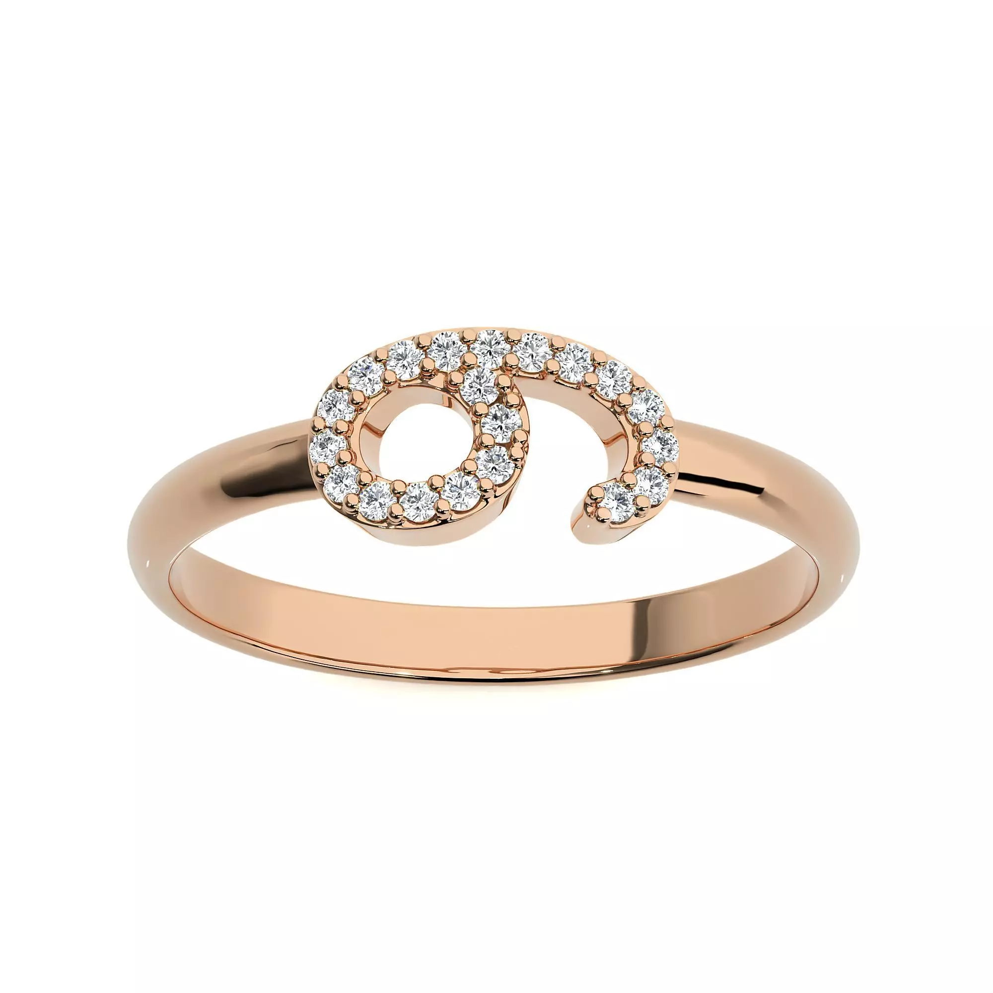 Diamond Number Nine 9 Ring 3dm stl renders details 3D print model