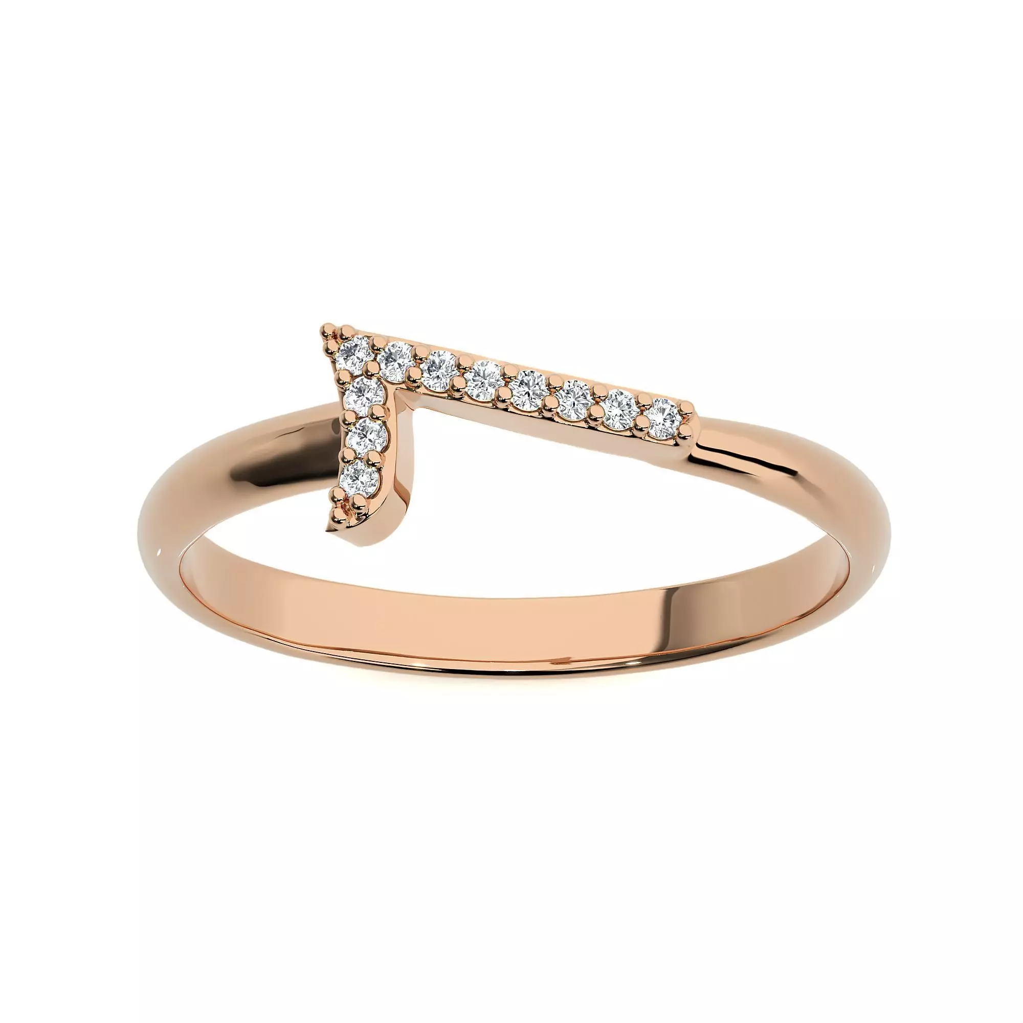 Diamond Number Seven 7 Ring 3dm stl renders details 3D print model