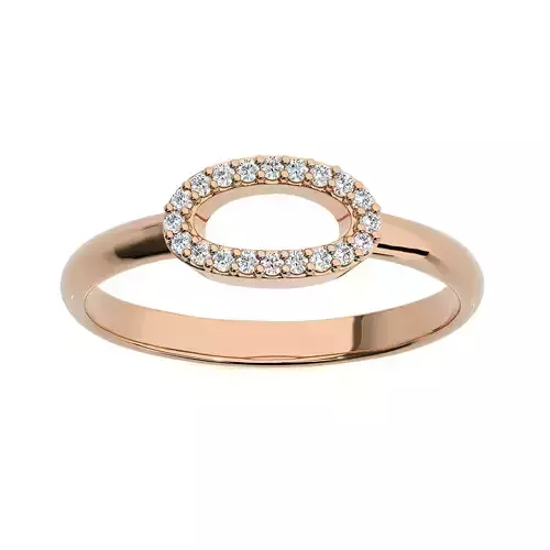 Diamond Number Zero 0 Ring 3dm stl renders details 3D print model
