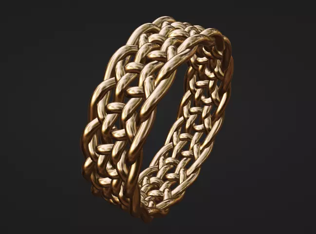celtic knot ring band US size 6 3D print model