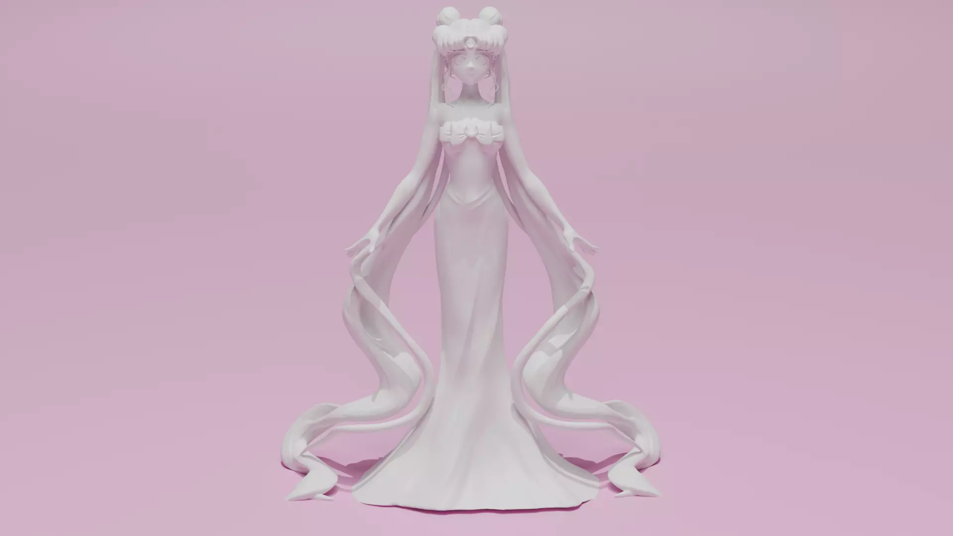 Queen Serenity Sailor Moon Character 3D print model_0