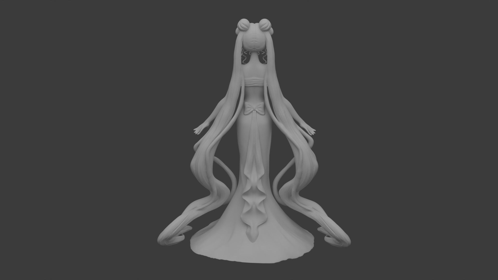 Queen Serenity Sailor Moon Character 3D print model_2