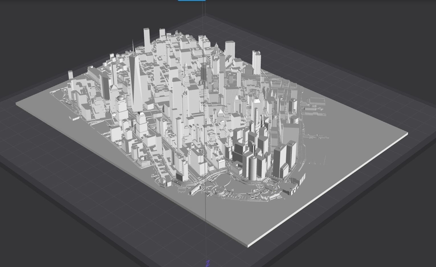 Cityscape New York Manhattan USA 3D print model_4