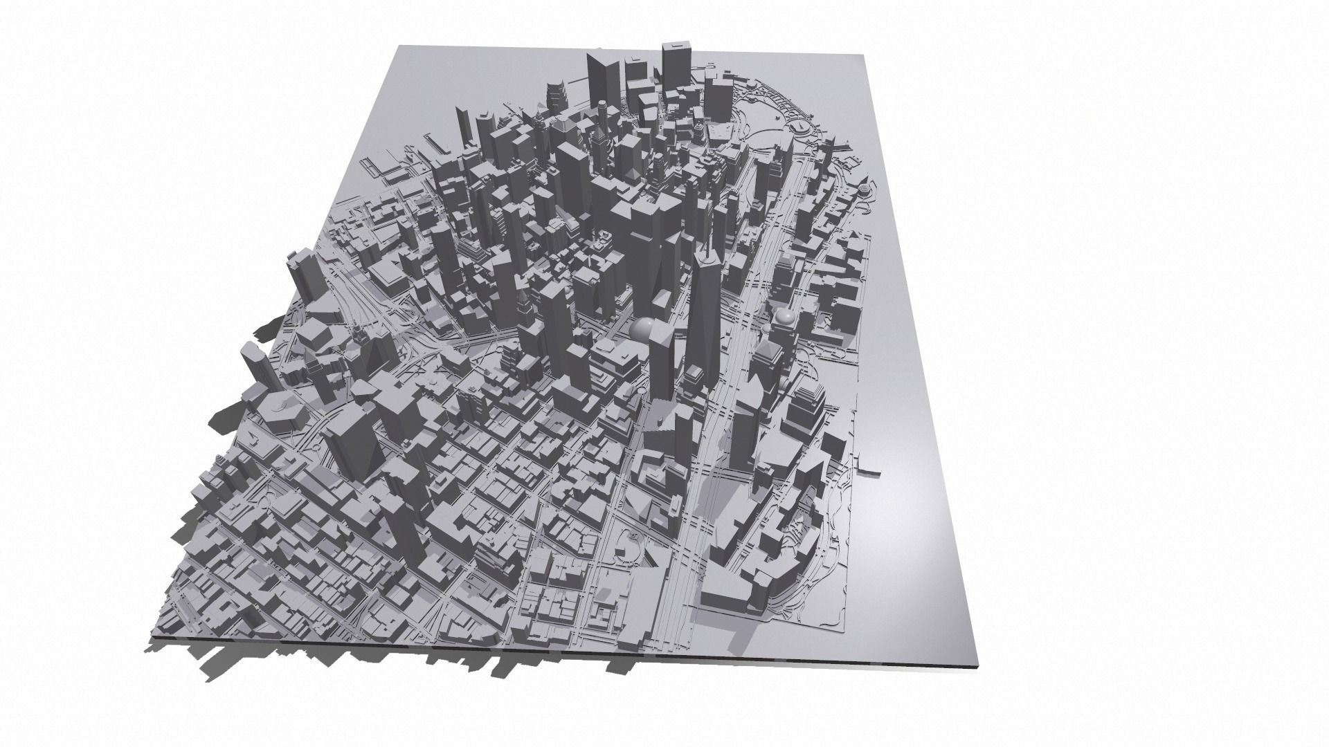 Cityscape New York Manhattan USA 3D print model_10