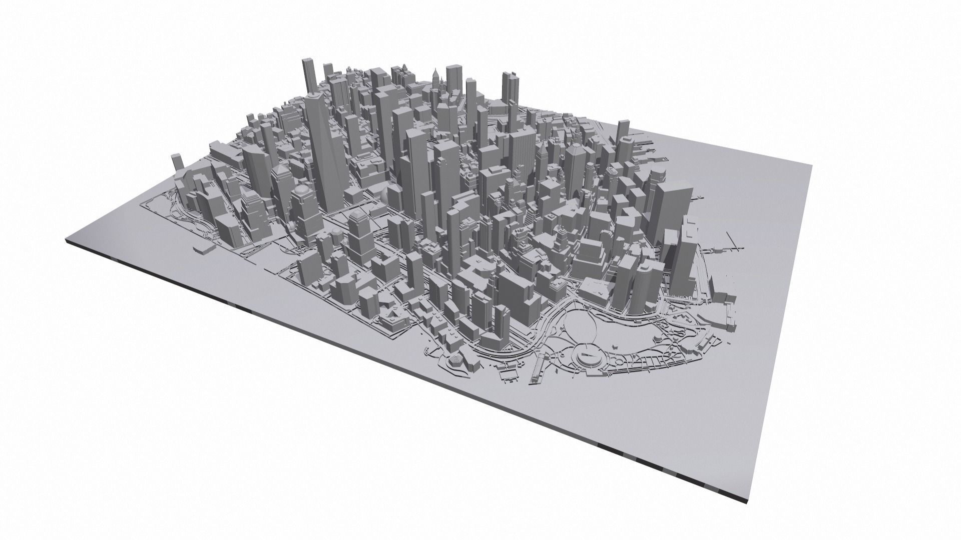 Cityscape New York Manhattan USA 3D print model_5
