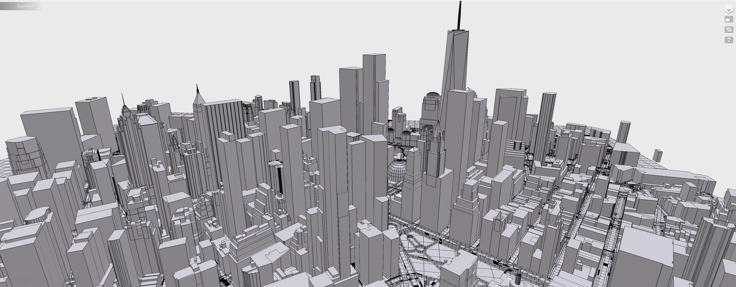 Cityscape New York Manhattan USA 3D print model_14