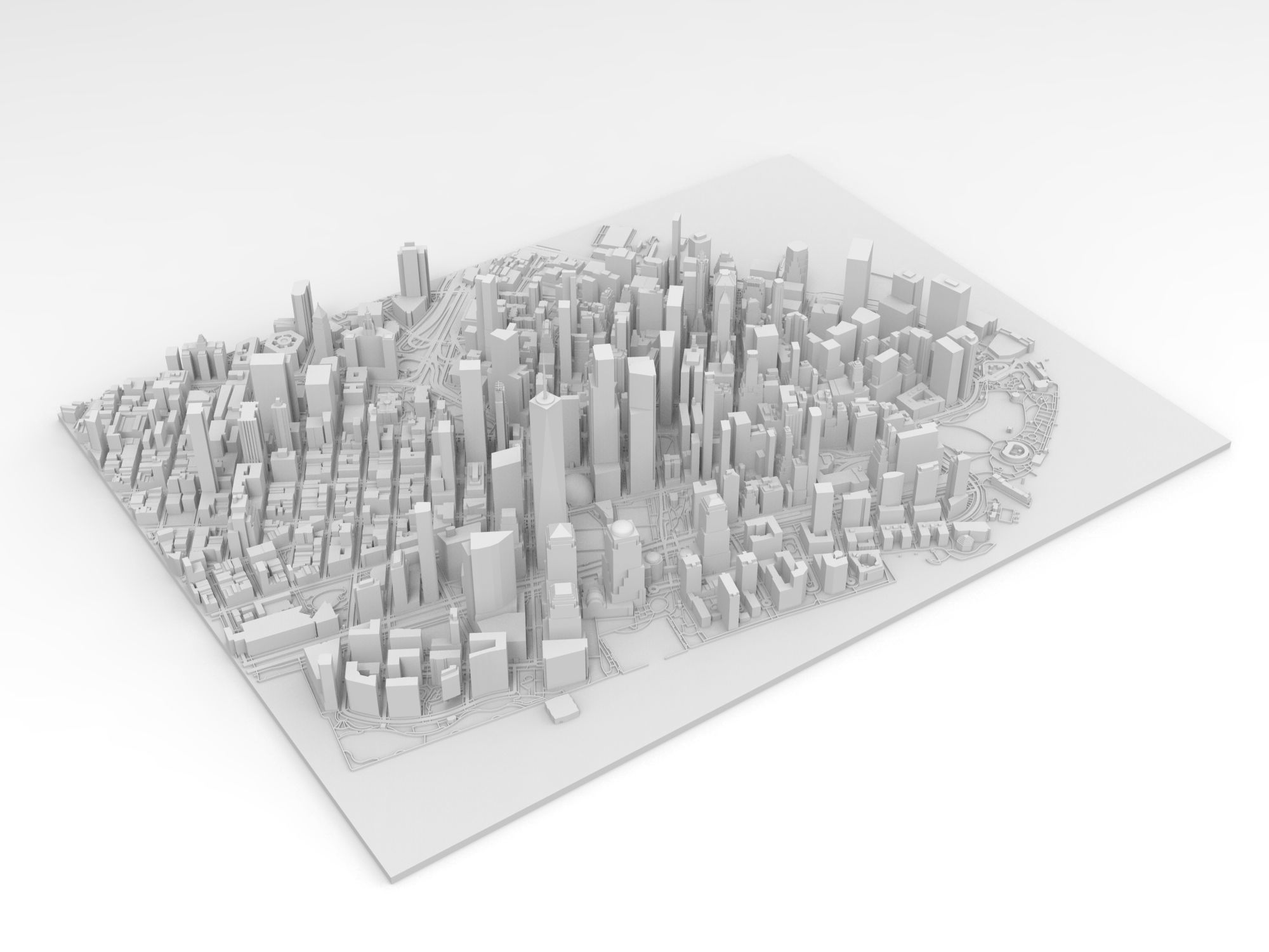 Cityscape New York Manhattan USA 3D print model_12