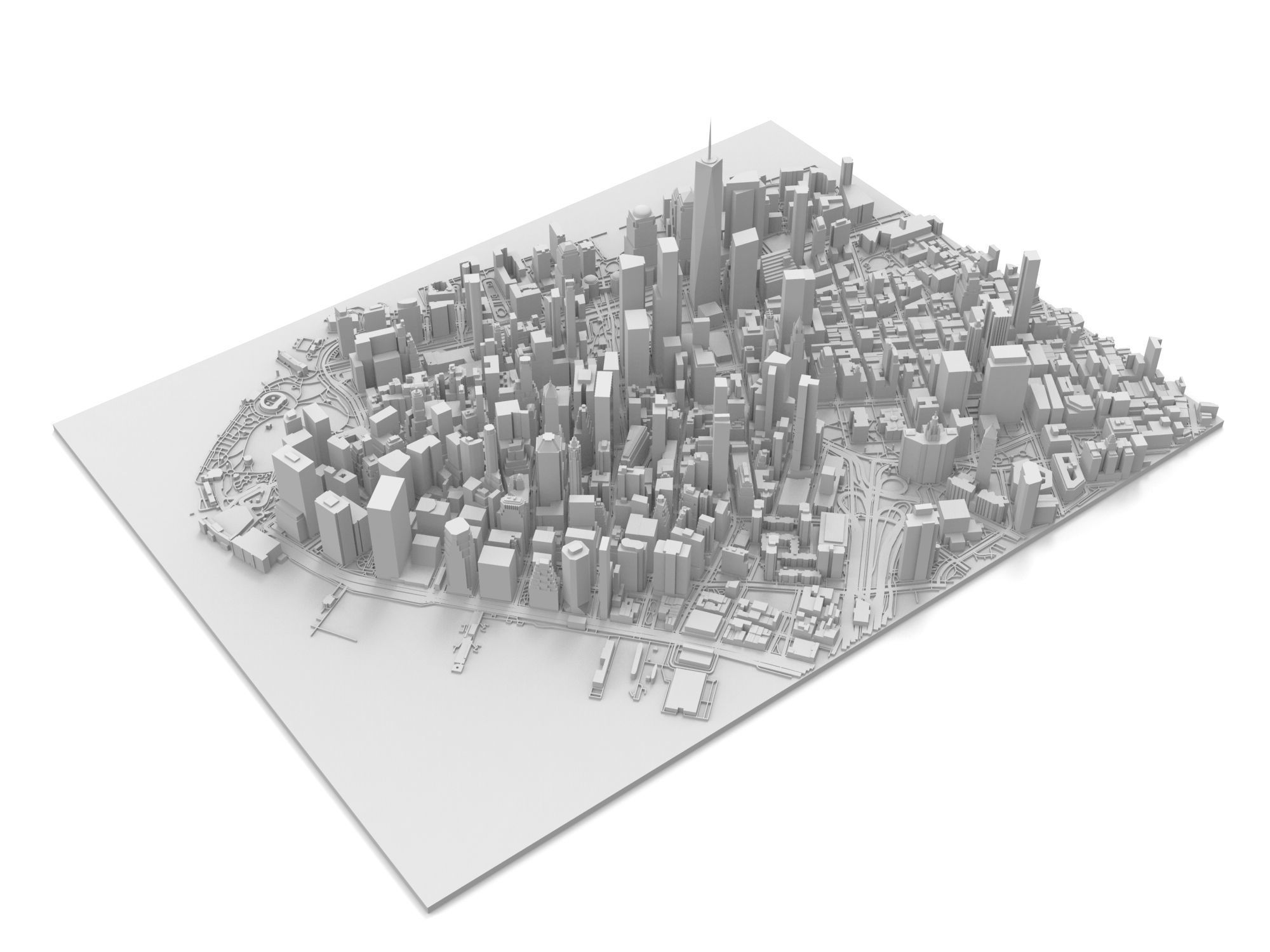 Cityscape New York Manhattan USA 3D print model_11