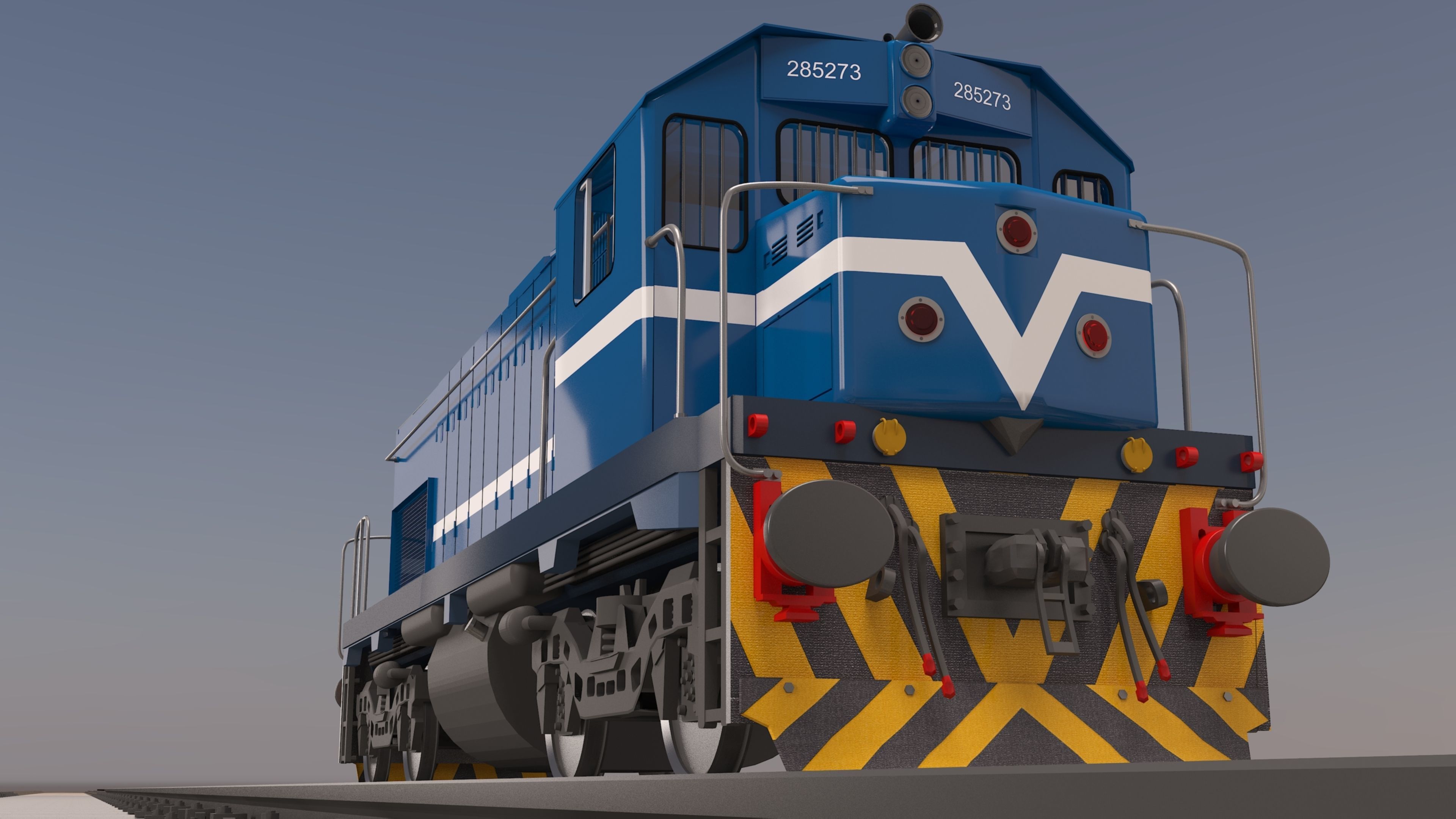 locomotive EMD G22W  3D model_20