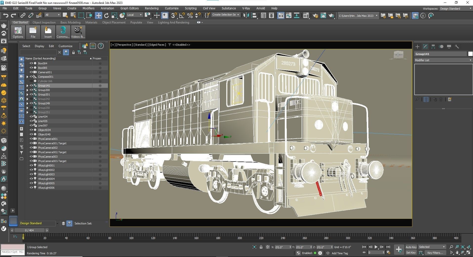 locomotive EMD G22W  3D model_58