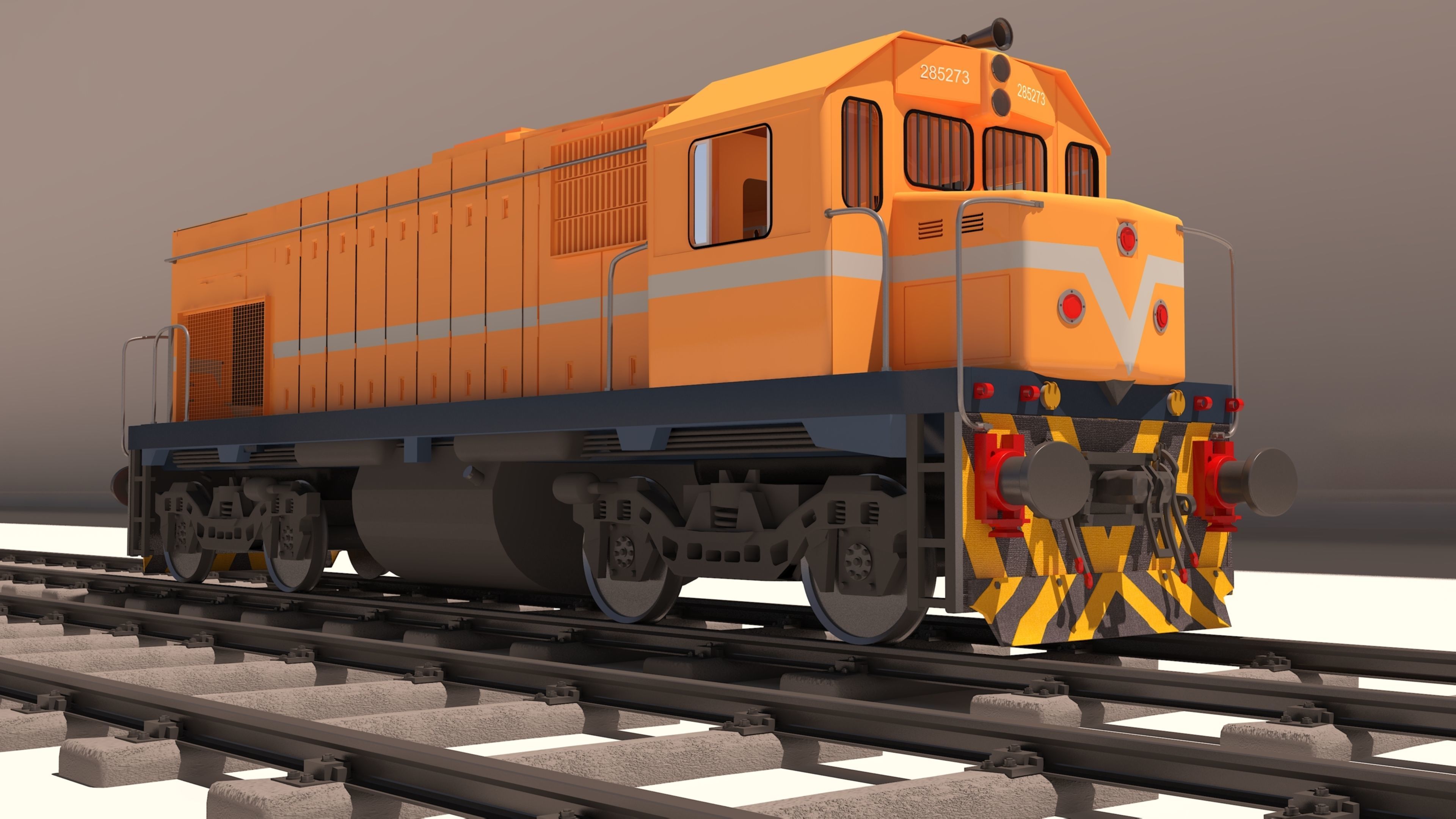 locomotive EMD G22W  3D model_32