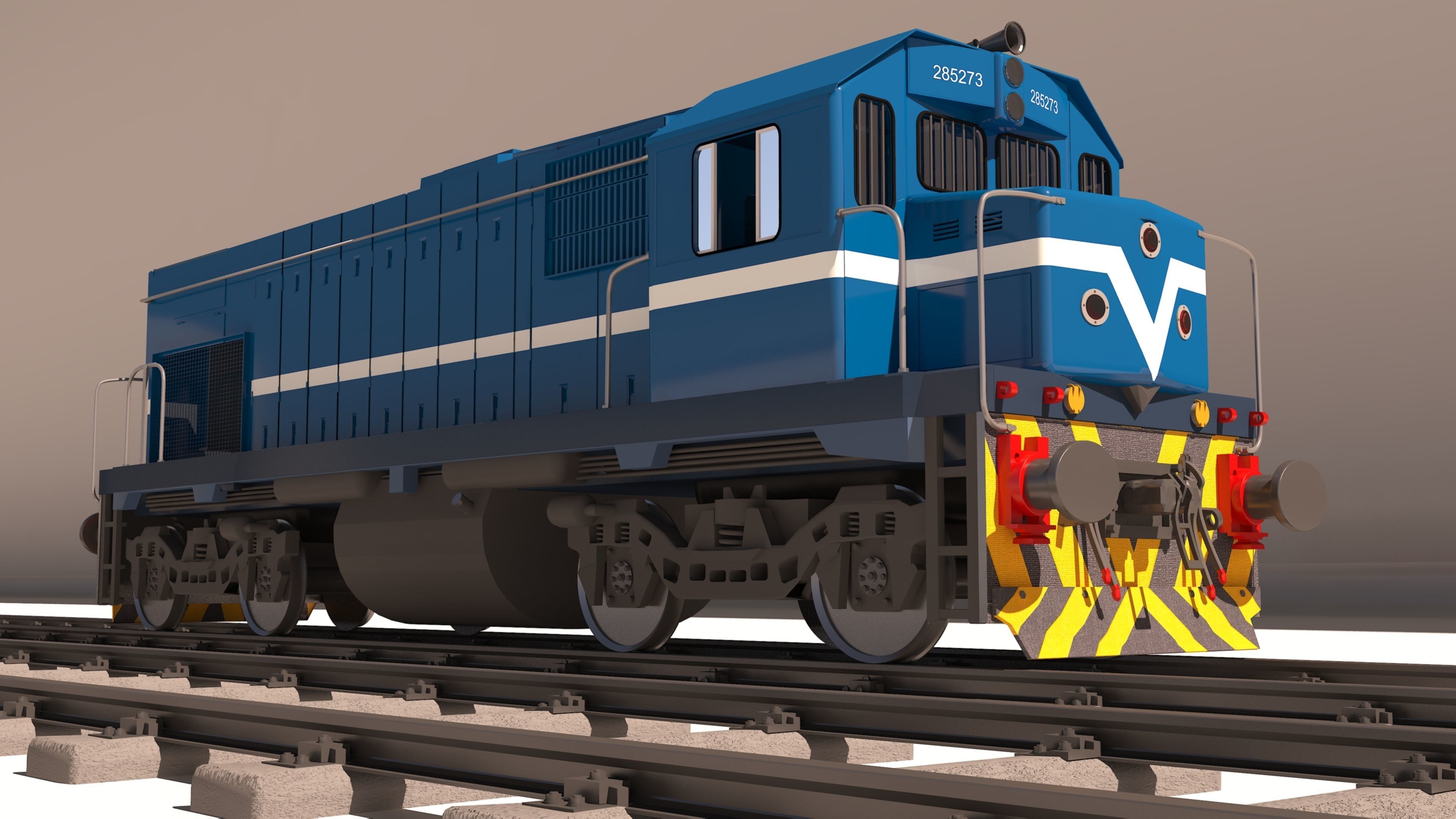 locomotive EMD G22W  3D model_35