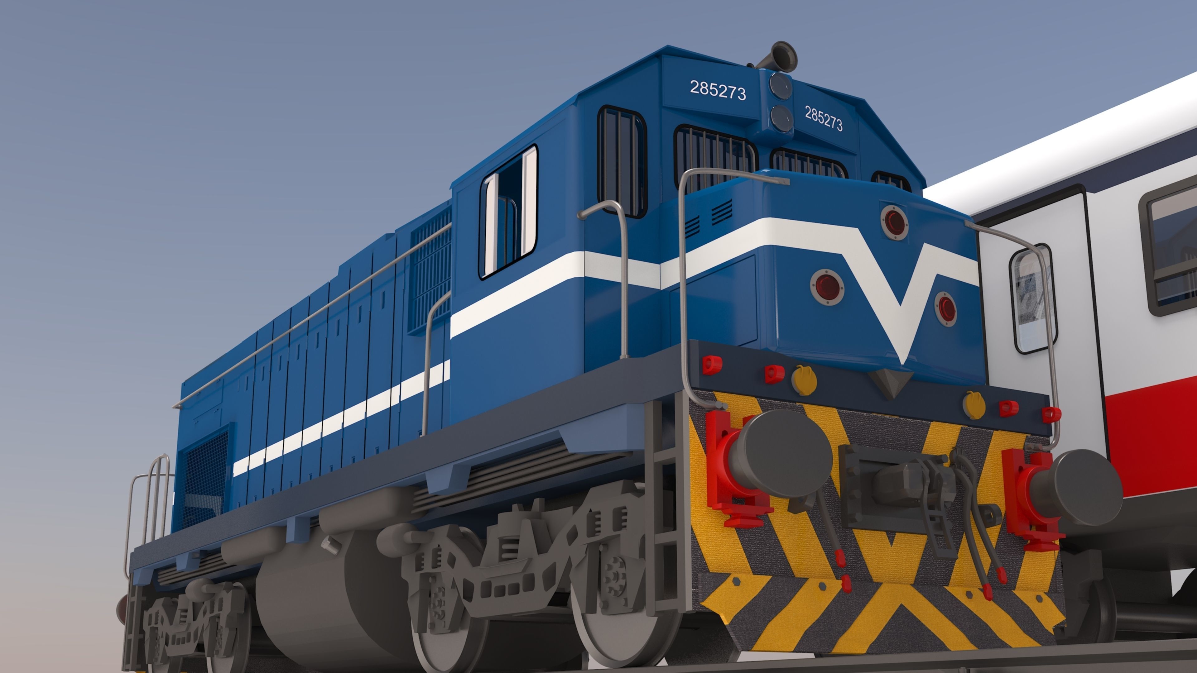 locomotive EMD G22W  3D model_40