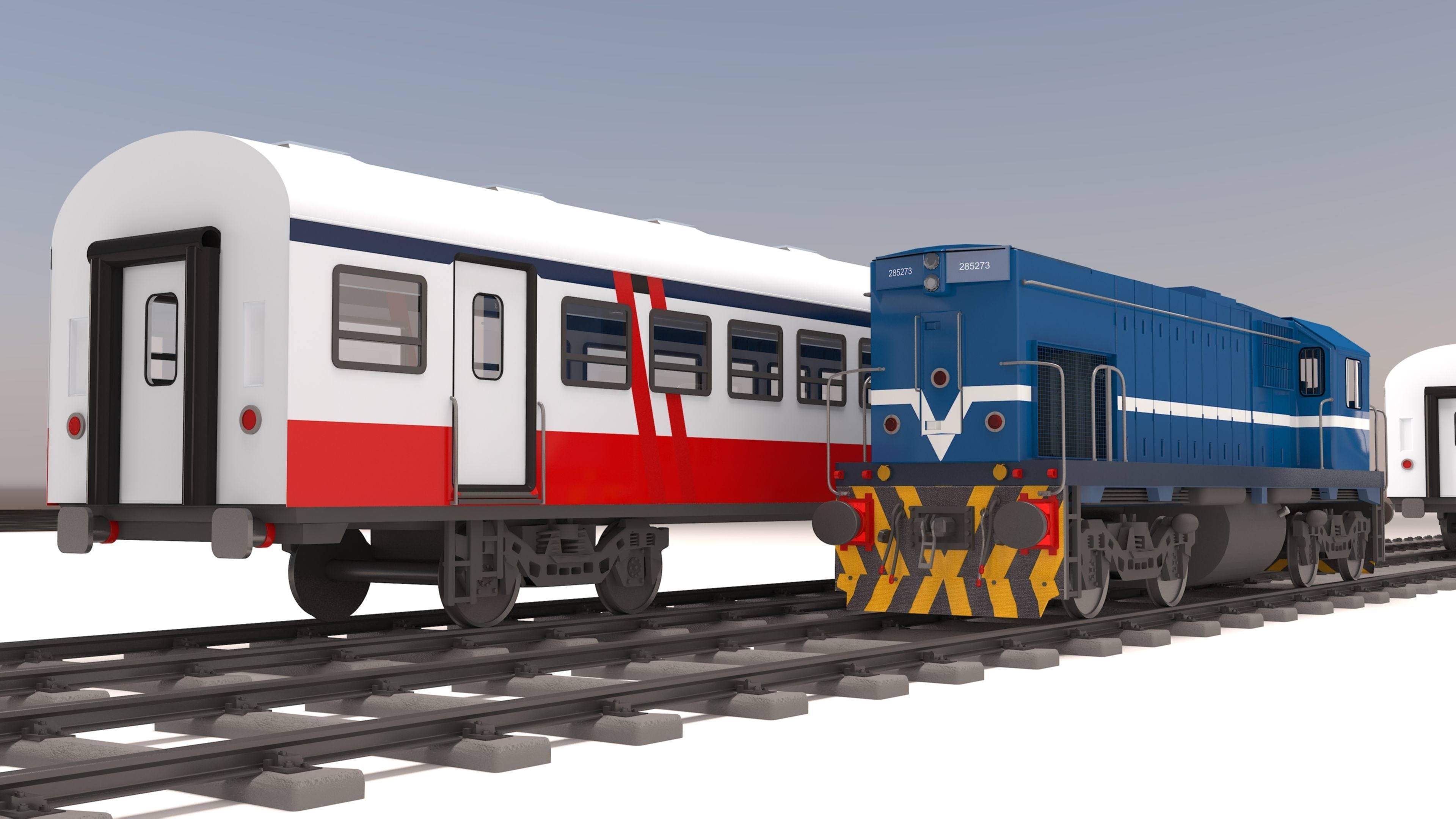 locomotive EMD G22W  3D model_50