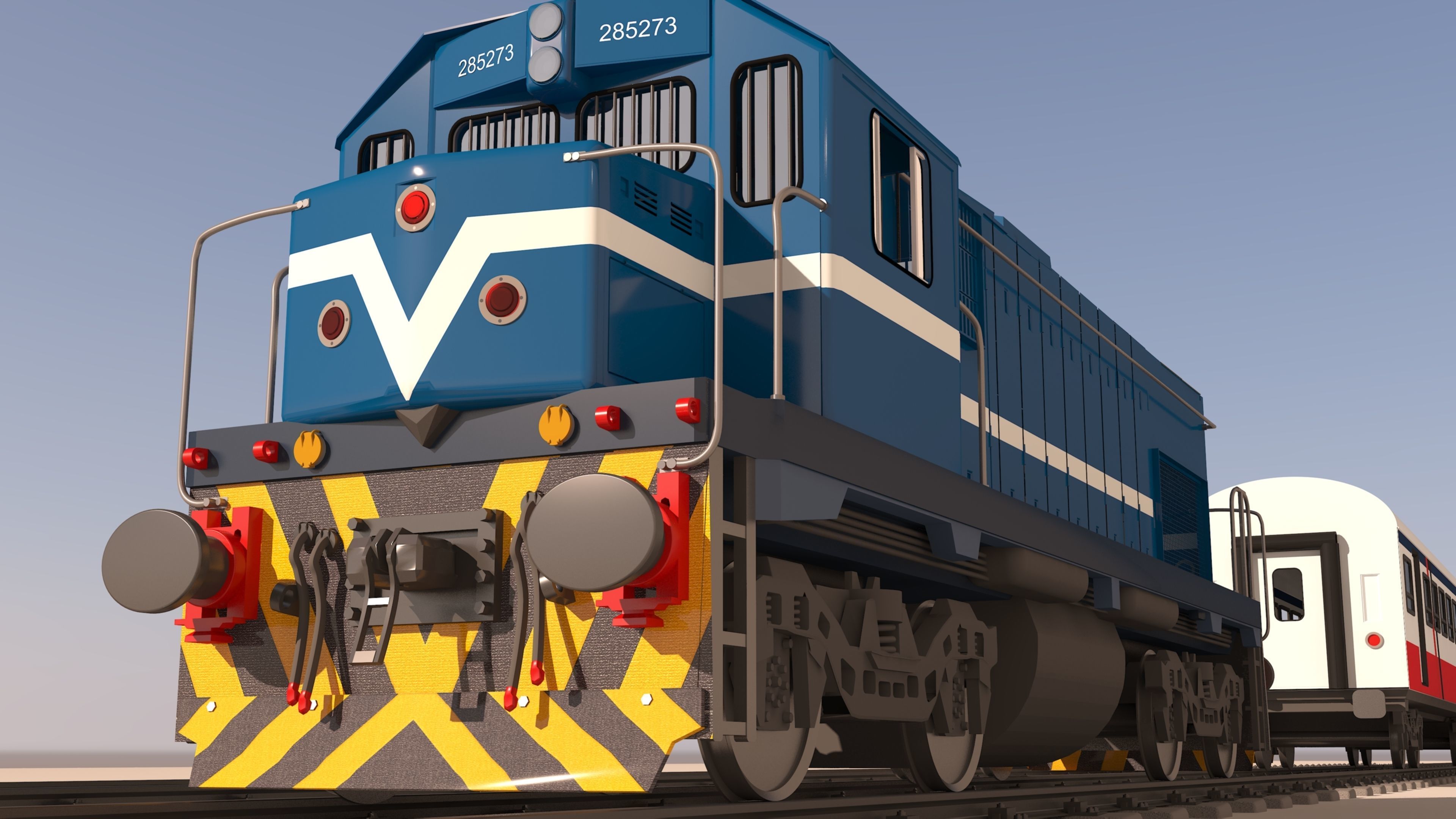 locomotive EMD G22W  3D model_22