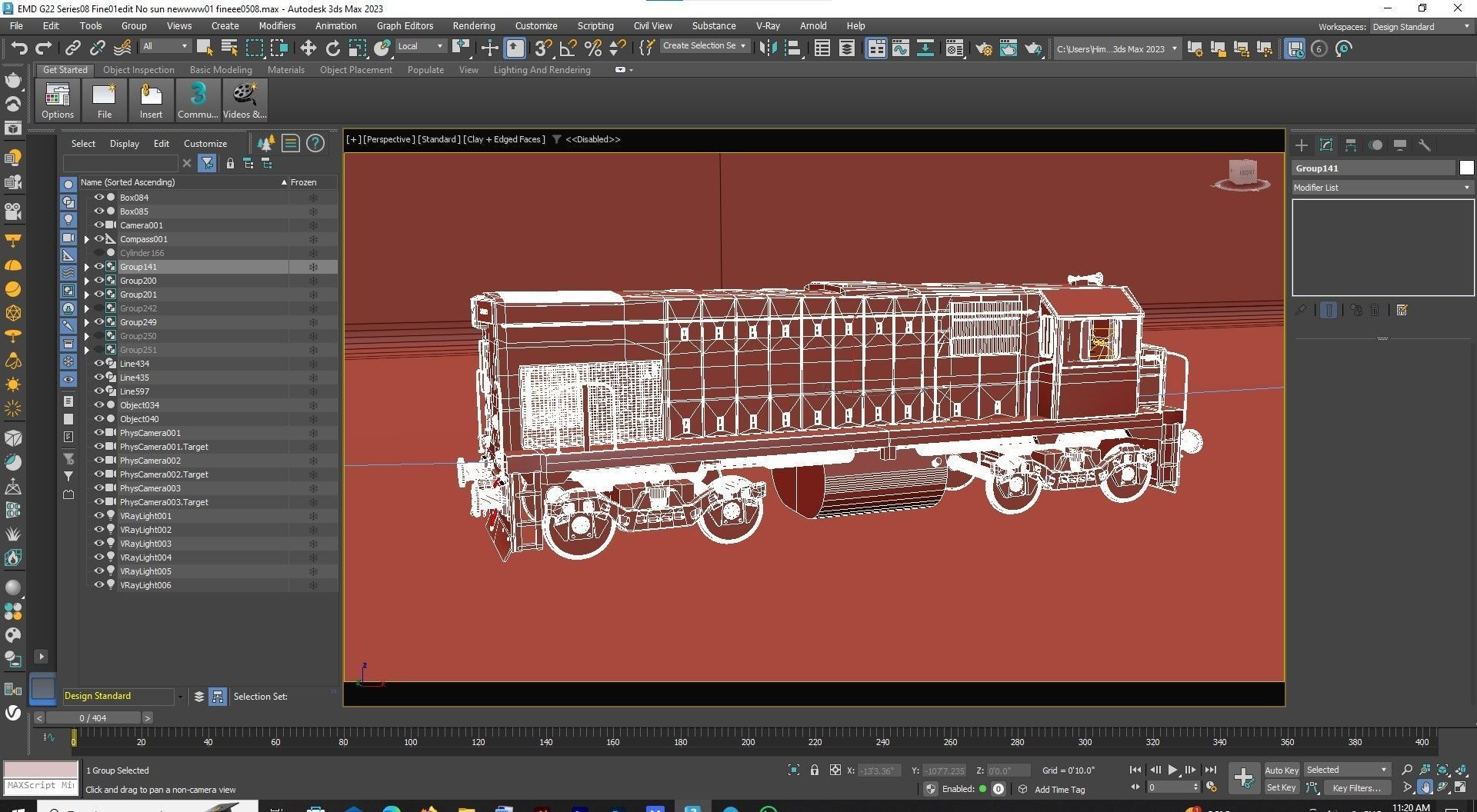 locomotive EMD G22W  3D model_57
