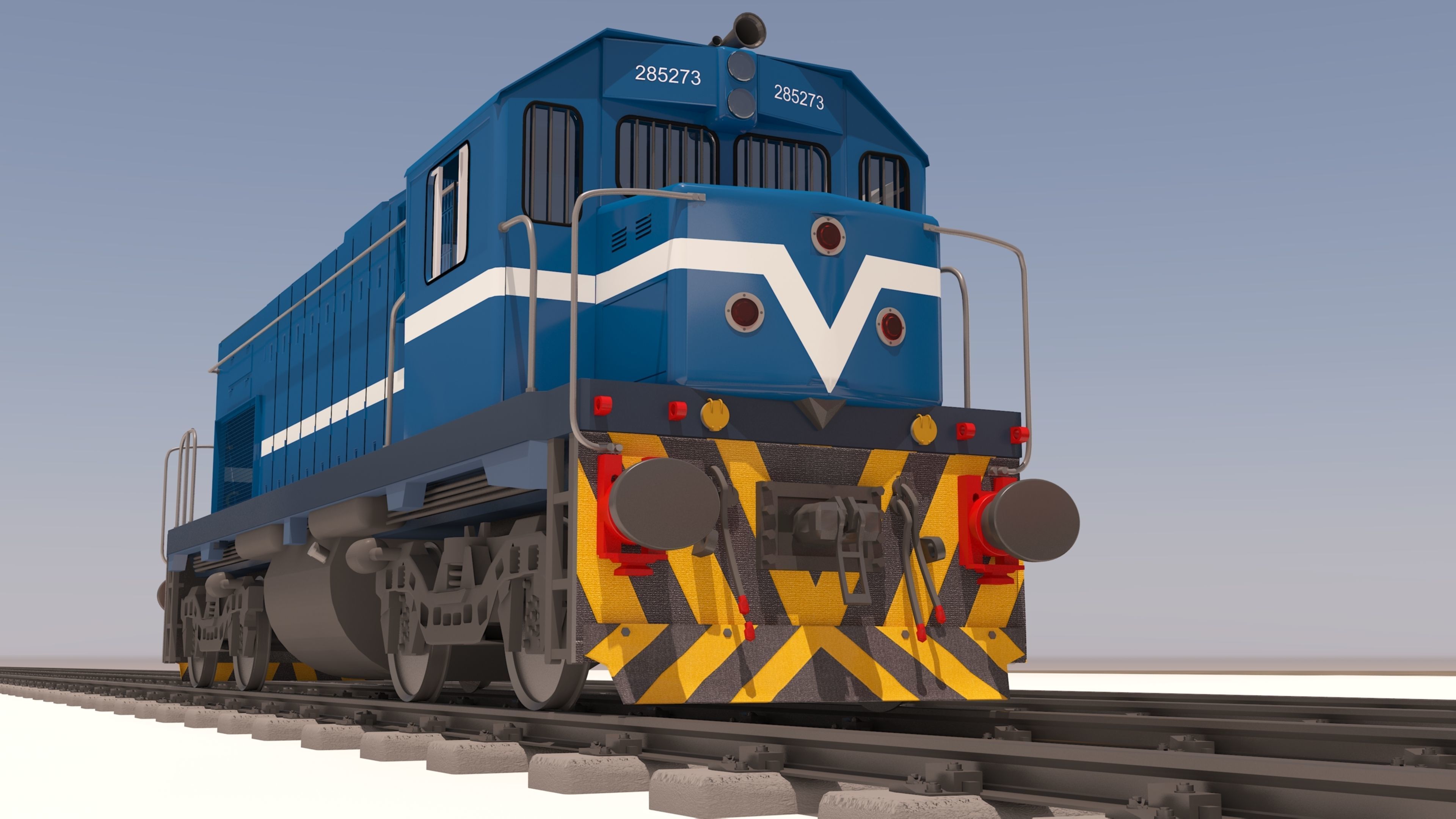 locomotive EMD G22W  3D model_21