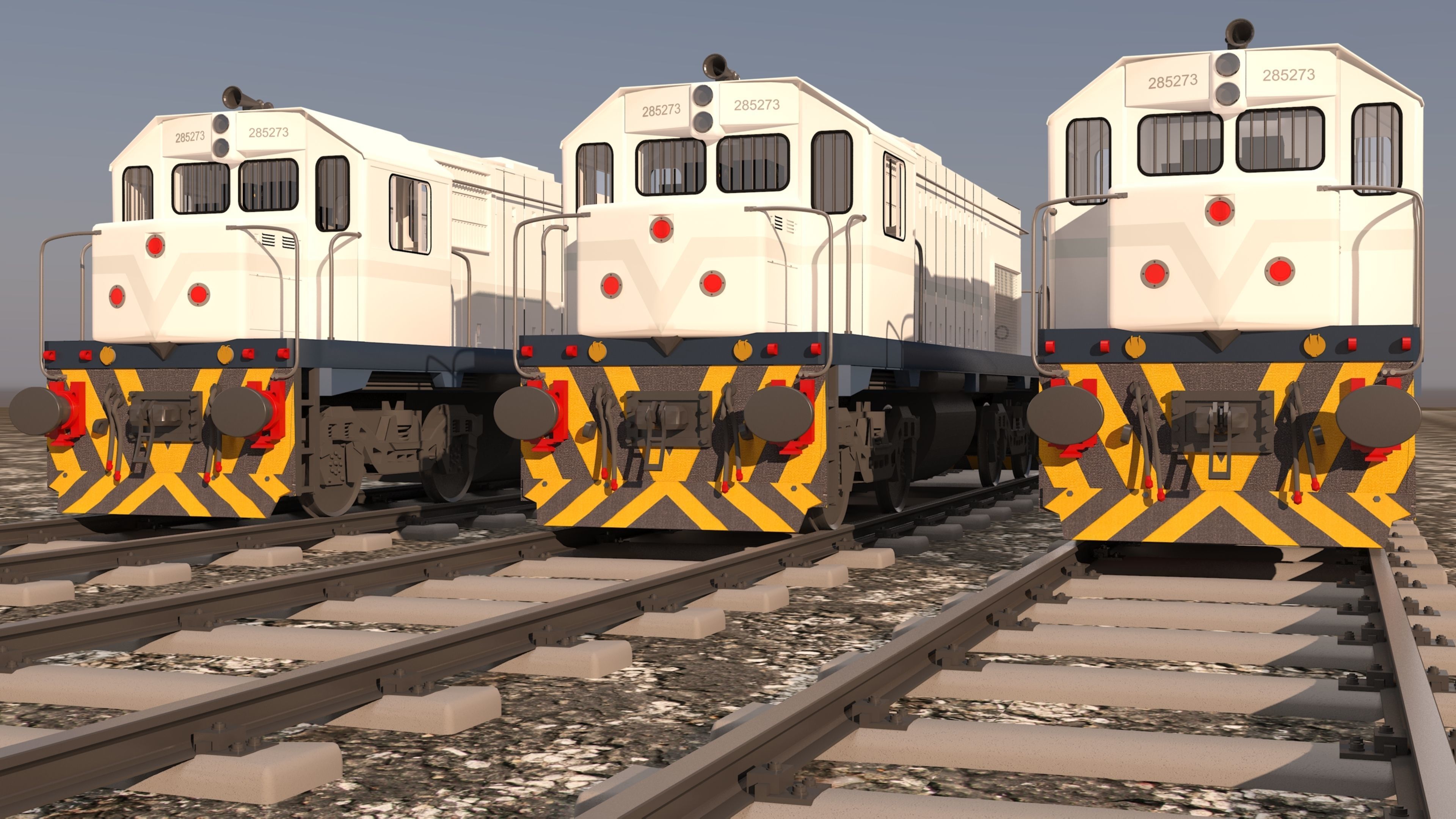 locomotive EMD G22W  3D model_39