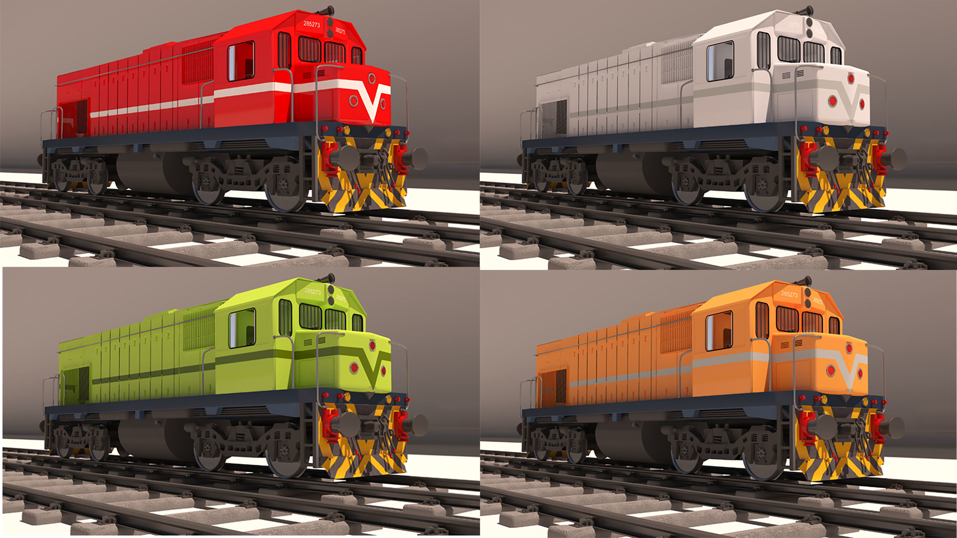 locomotive EMD G22W  3D model_30