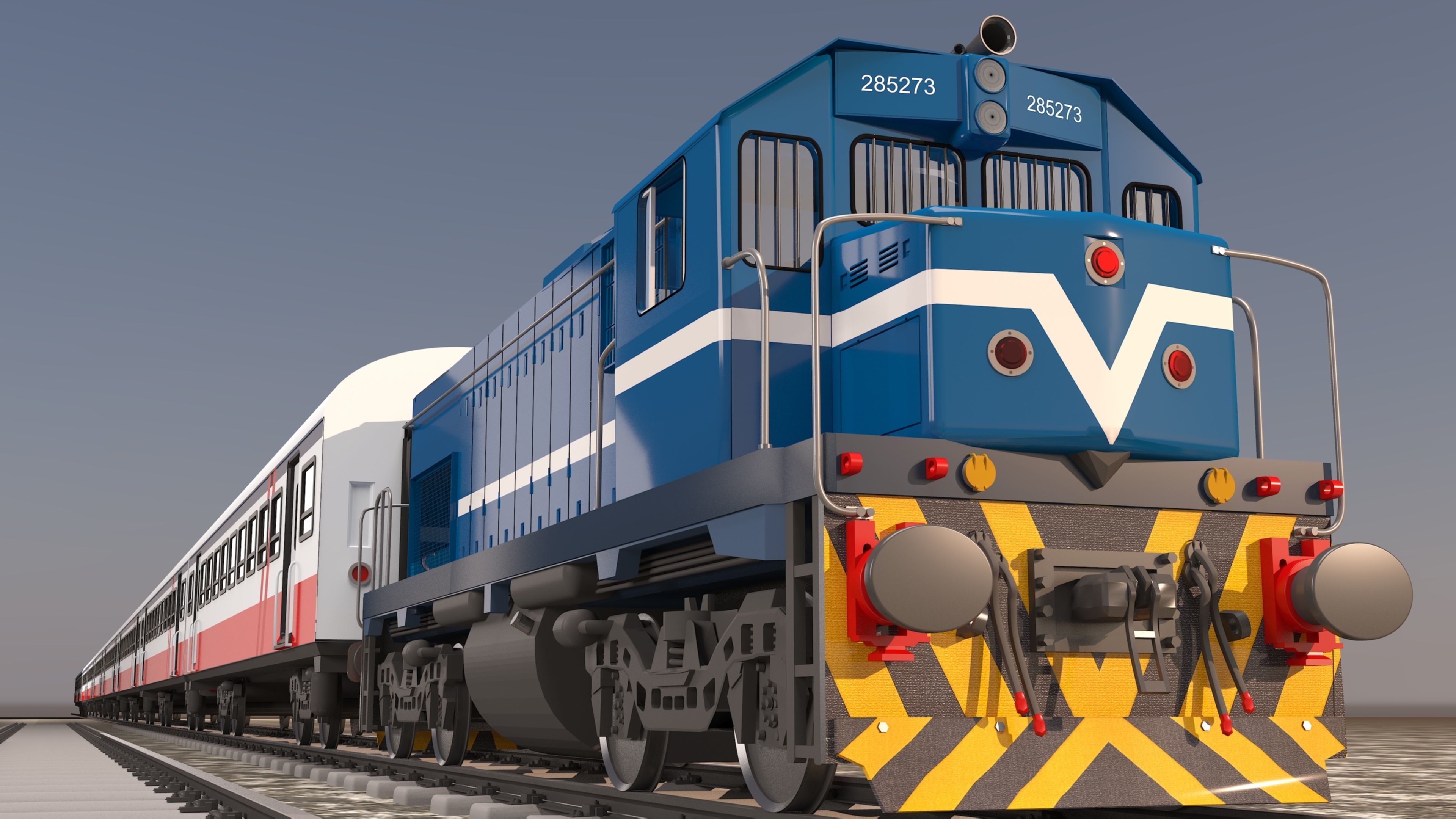 locomotive EMD G22W  3D model_41