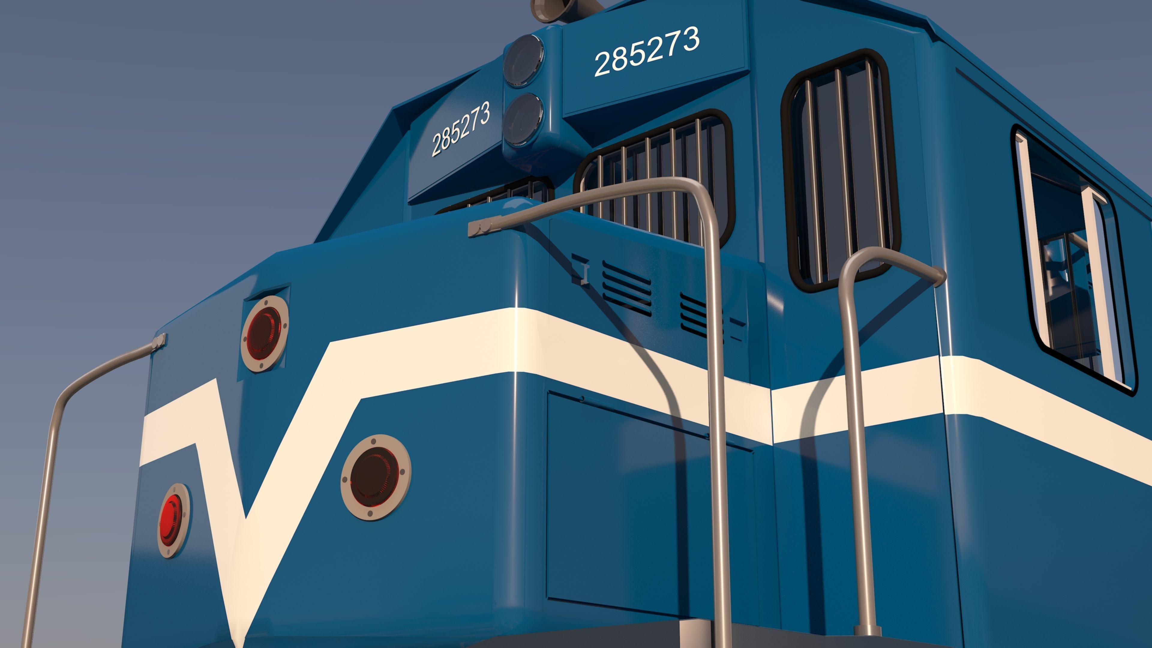 locomotive EMD G22W  3D model_29