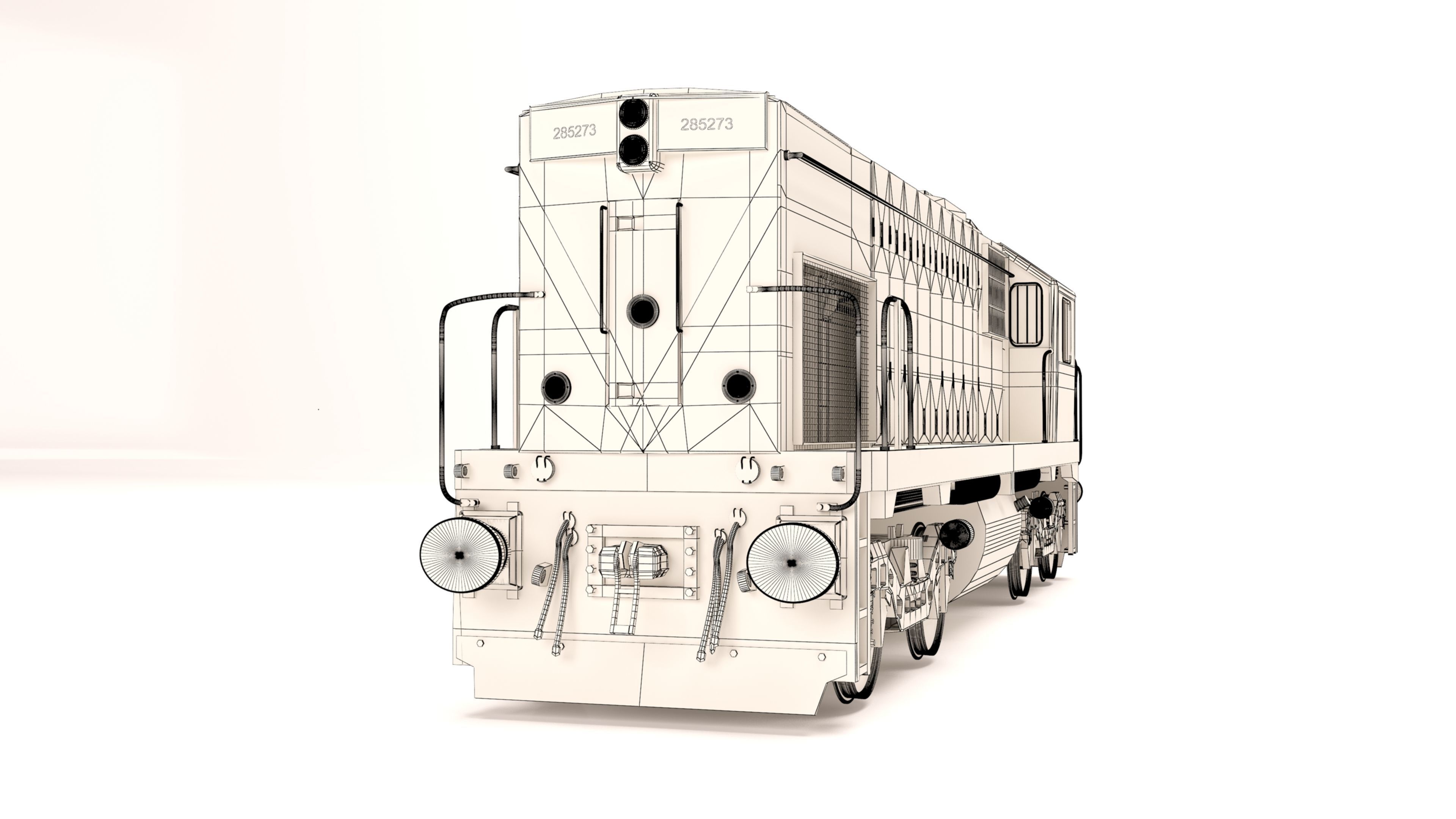 locomotive EMD G22W  3D model_10