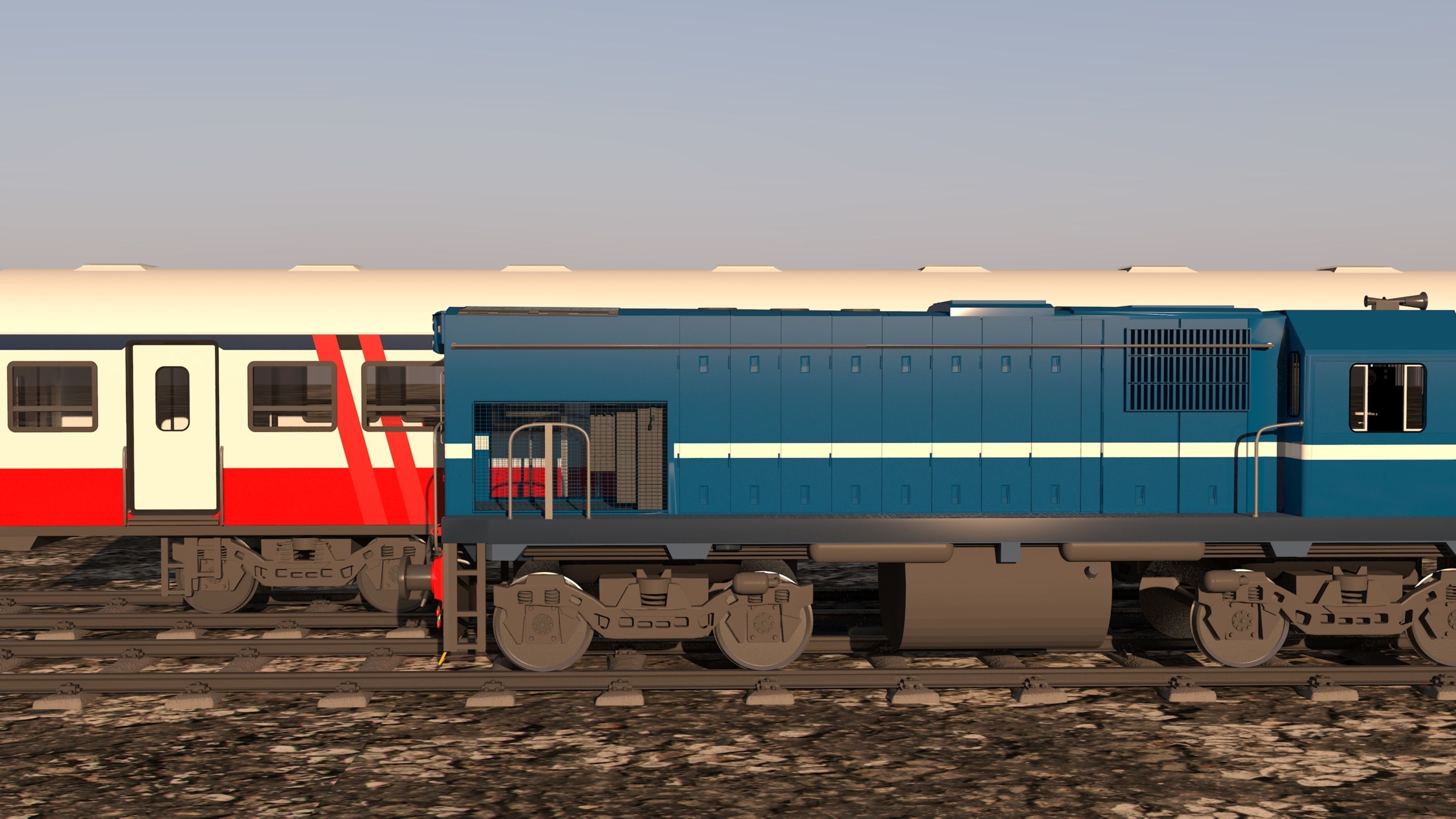 locomotive EMD G22W  3D model_51