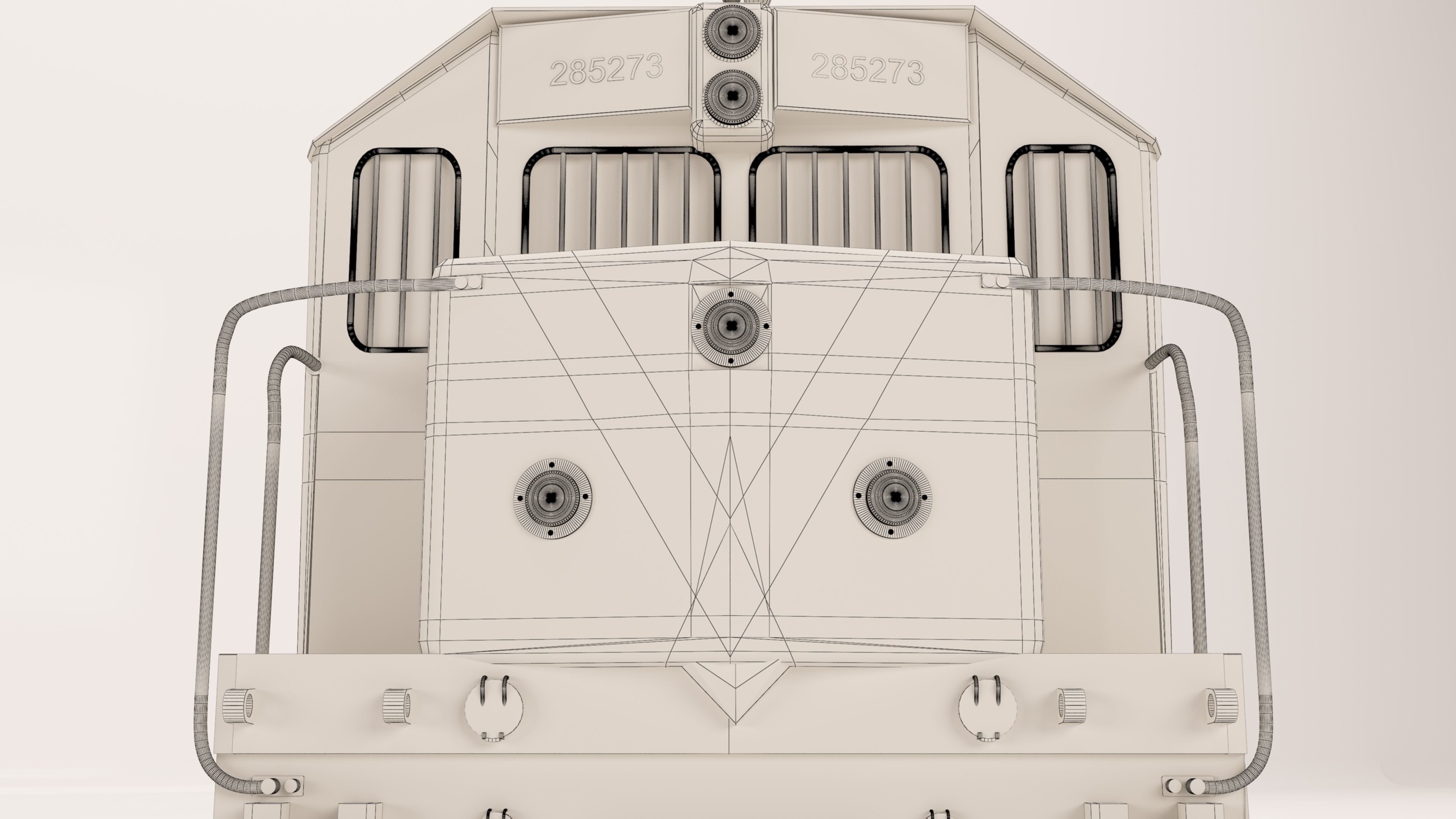 locomotive EMD G22W  3D model_13