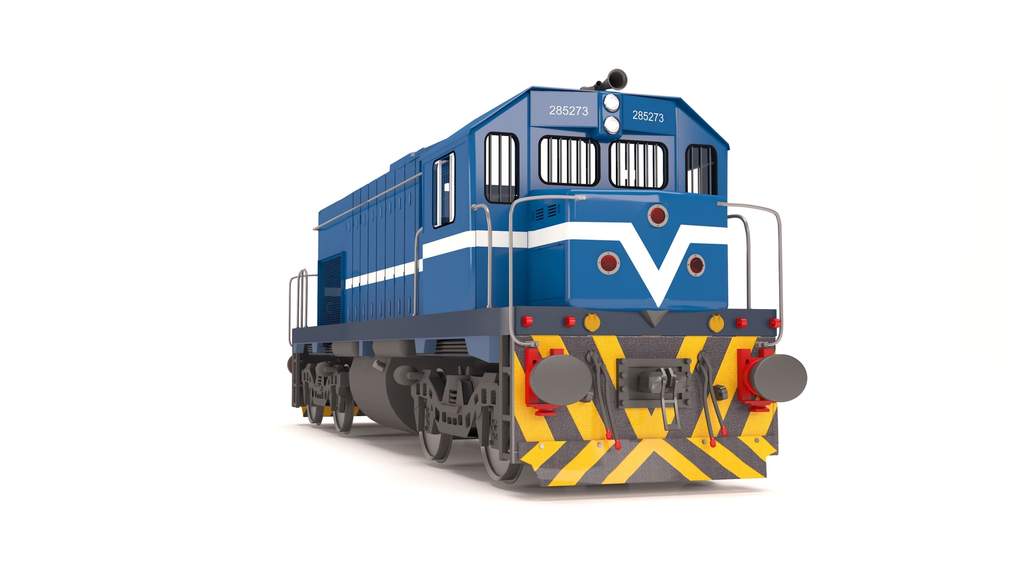 locomotive EMD G22W  3D model_4