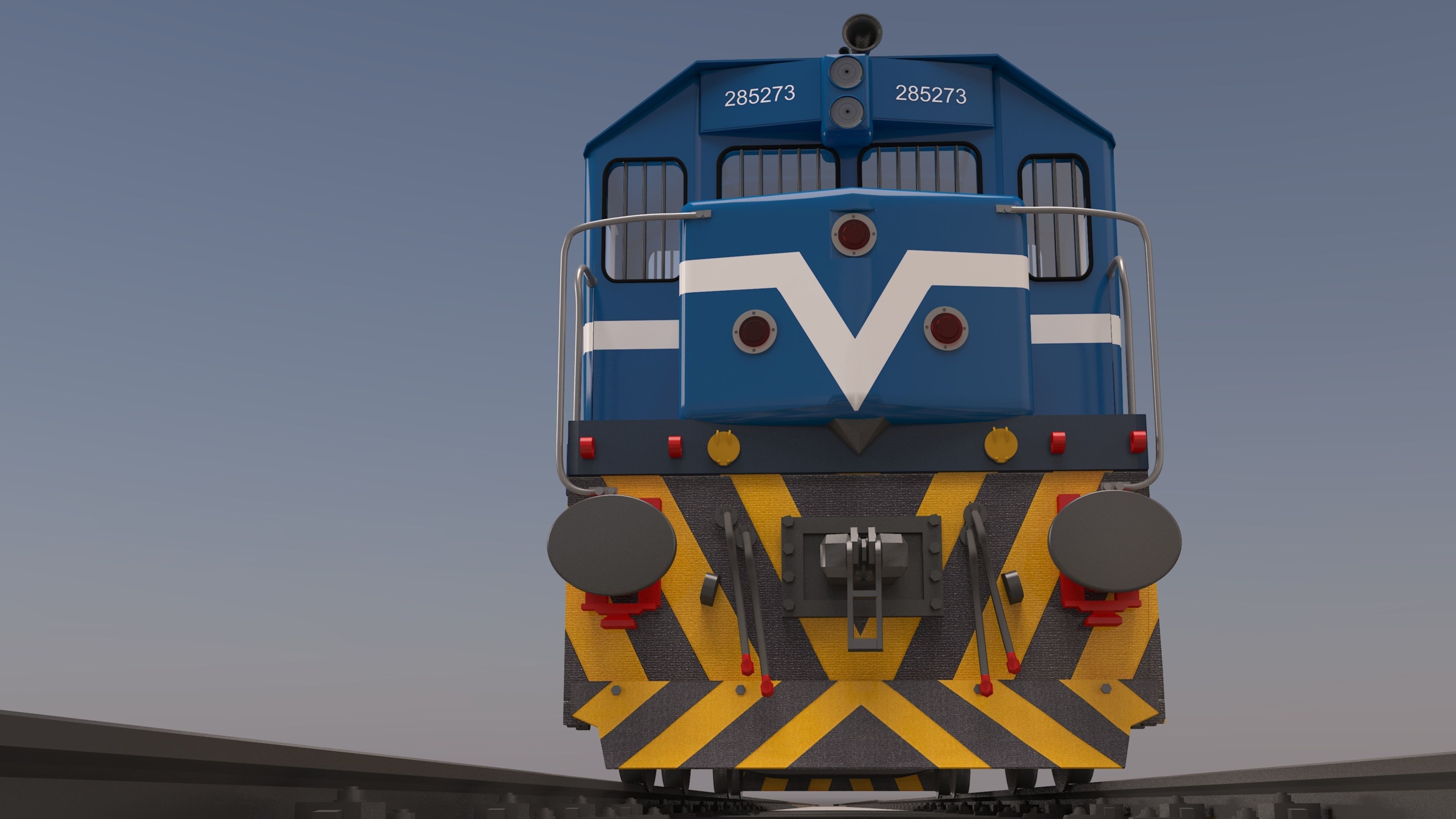 locomotive EMD G22W  3D model_25