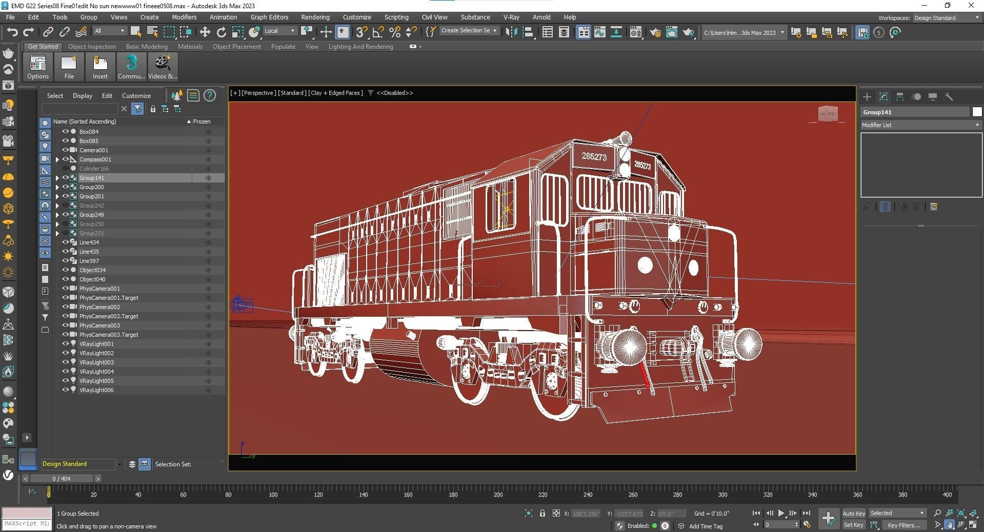 locomotive EMD G22W  3D model_62