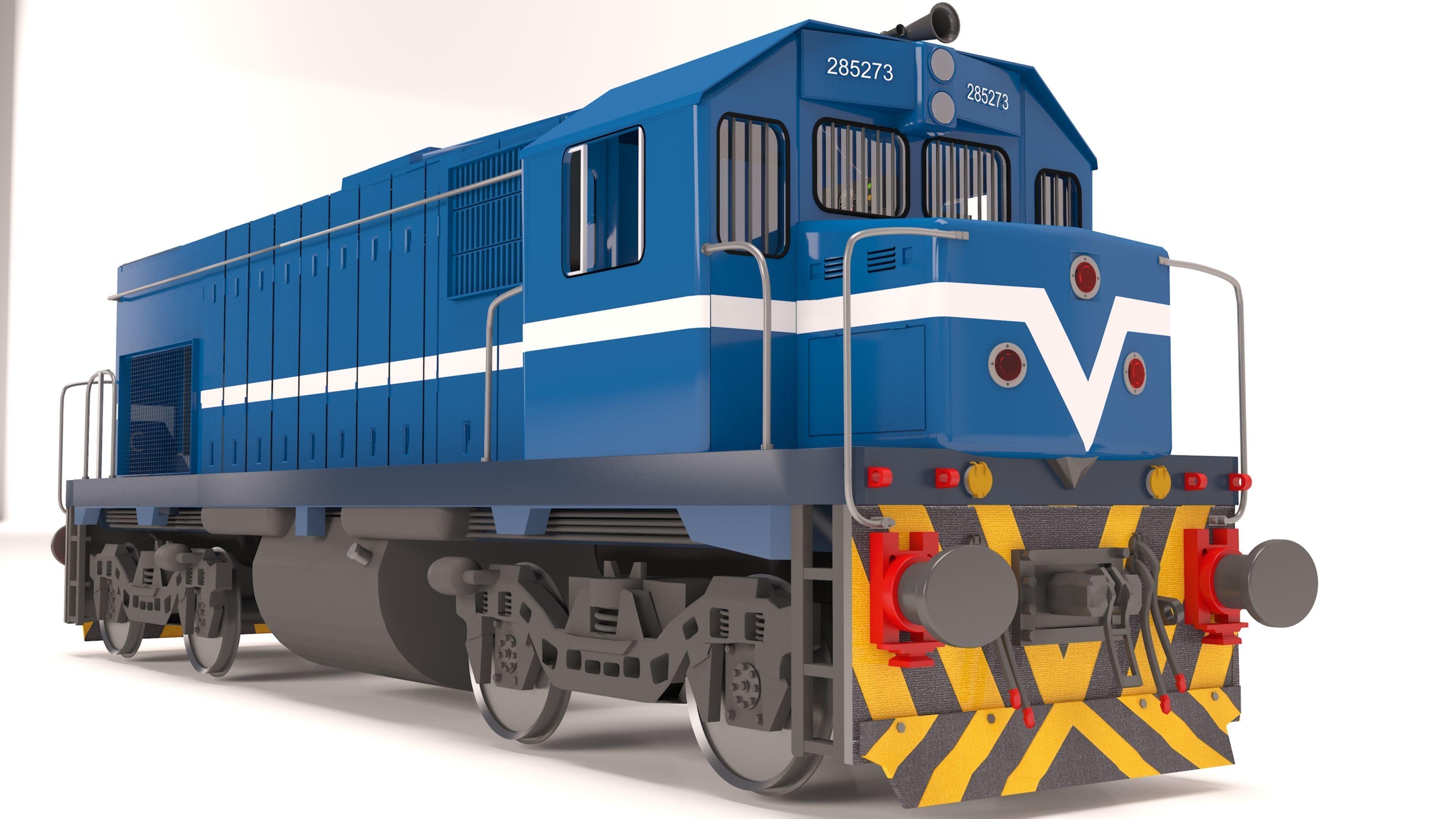 locomotive EMD G22W  3D model_3