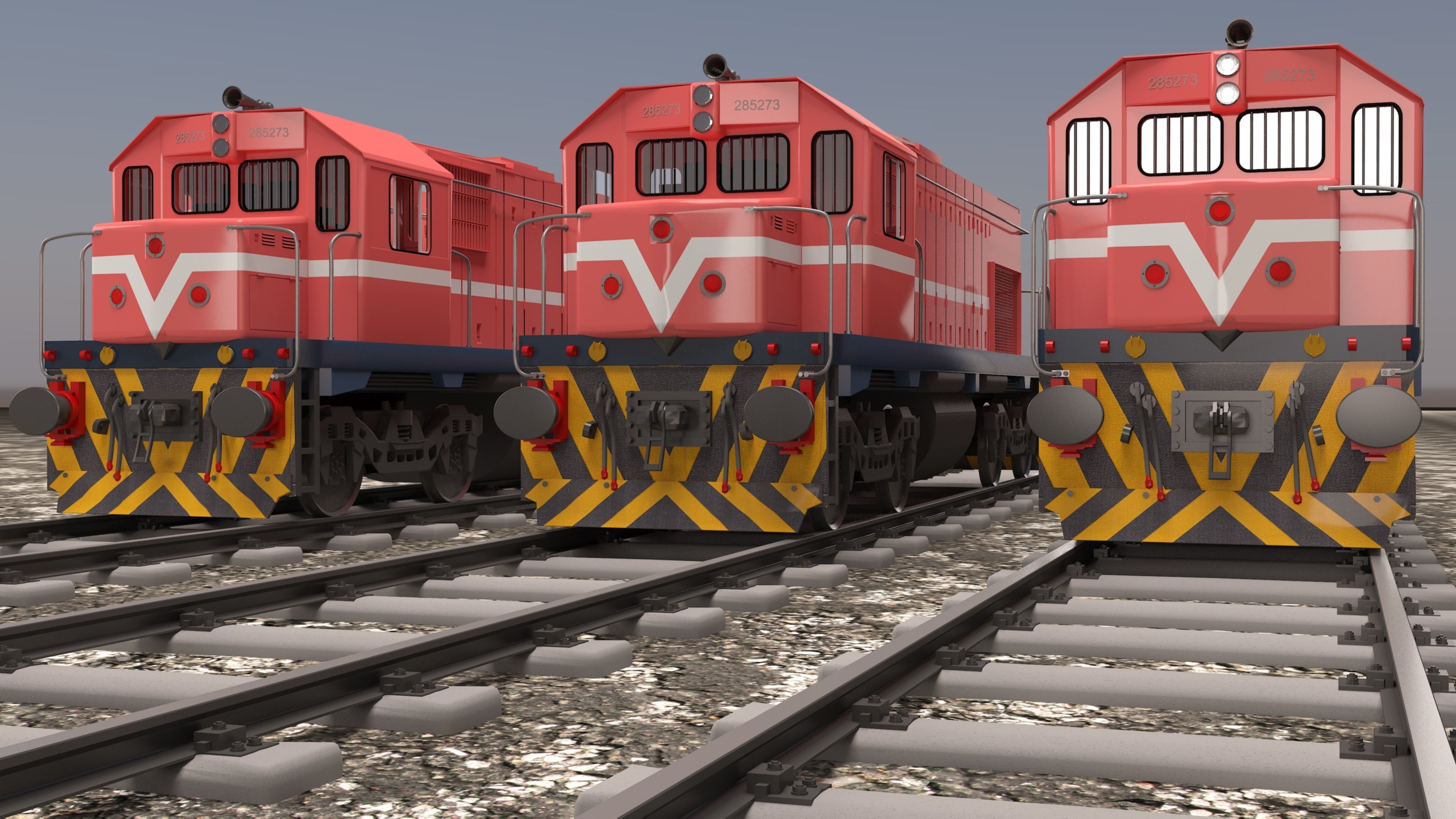 locomotive EMD G22W  3D model_37