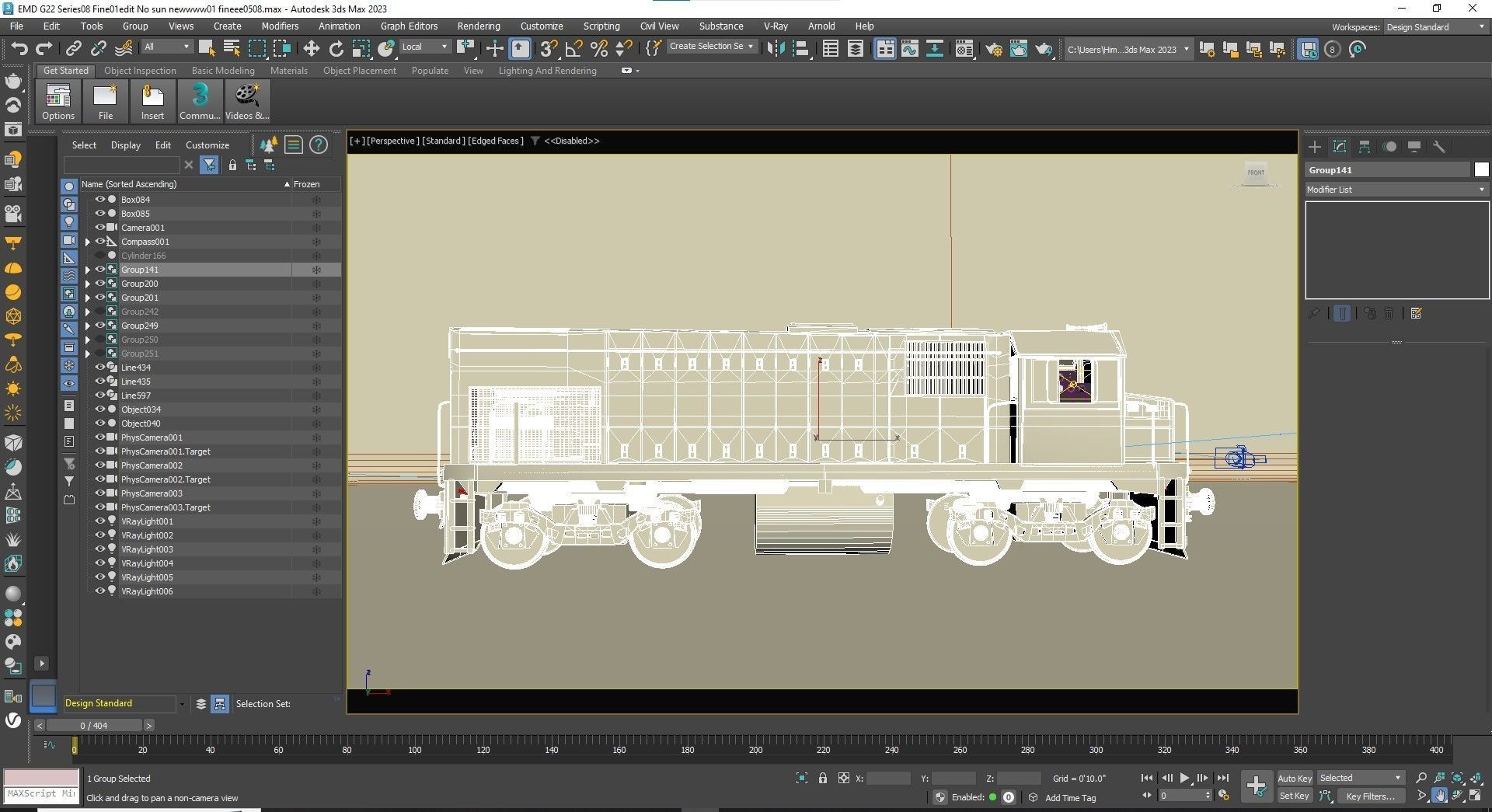 locomotive EMD G22W  3D model_55
