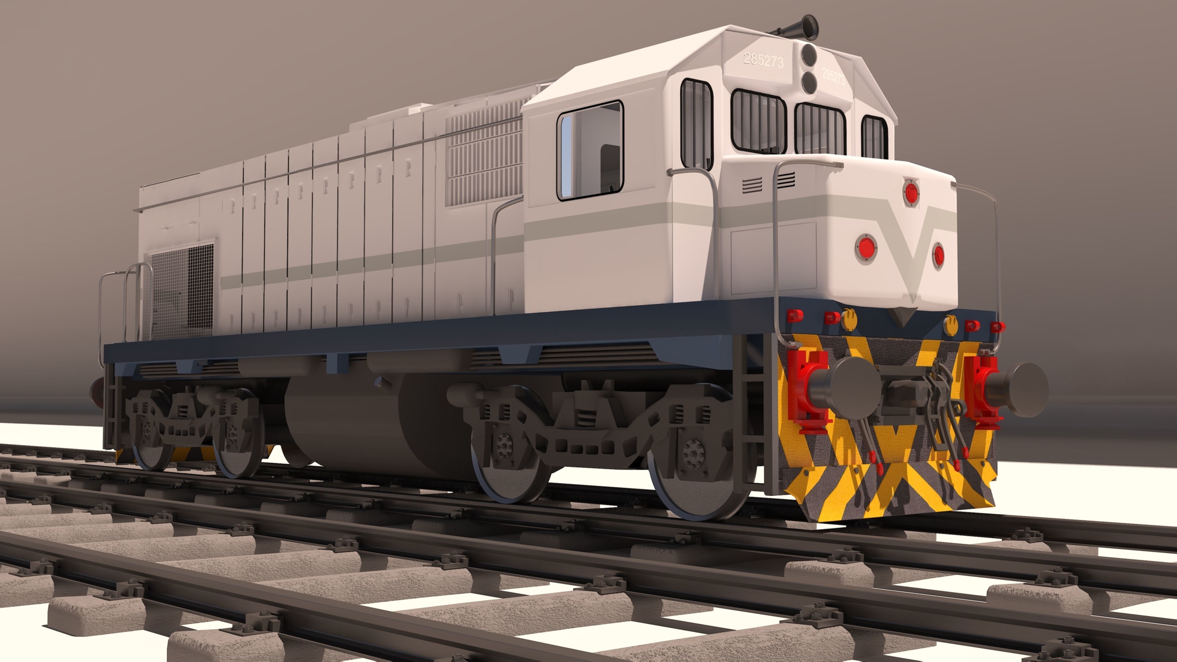 locomotive EMD G22W  3D model_33