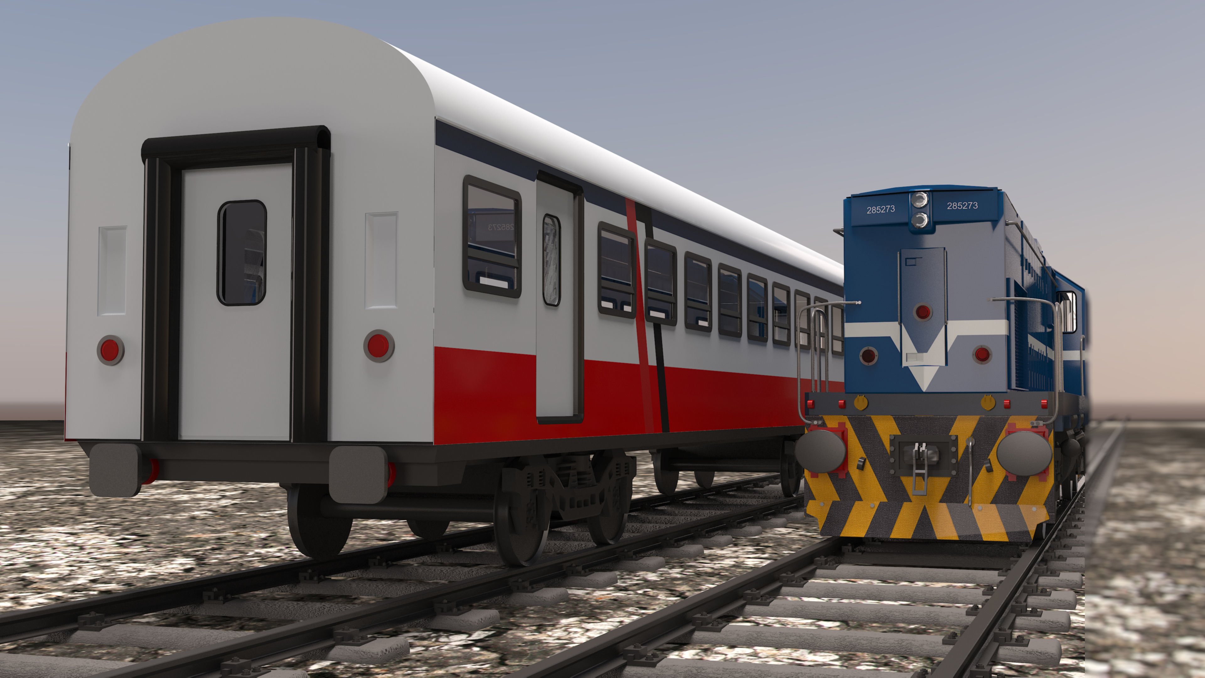 locomotive EMD G22W  3D model_49