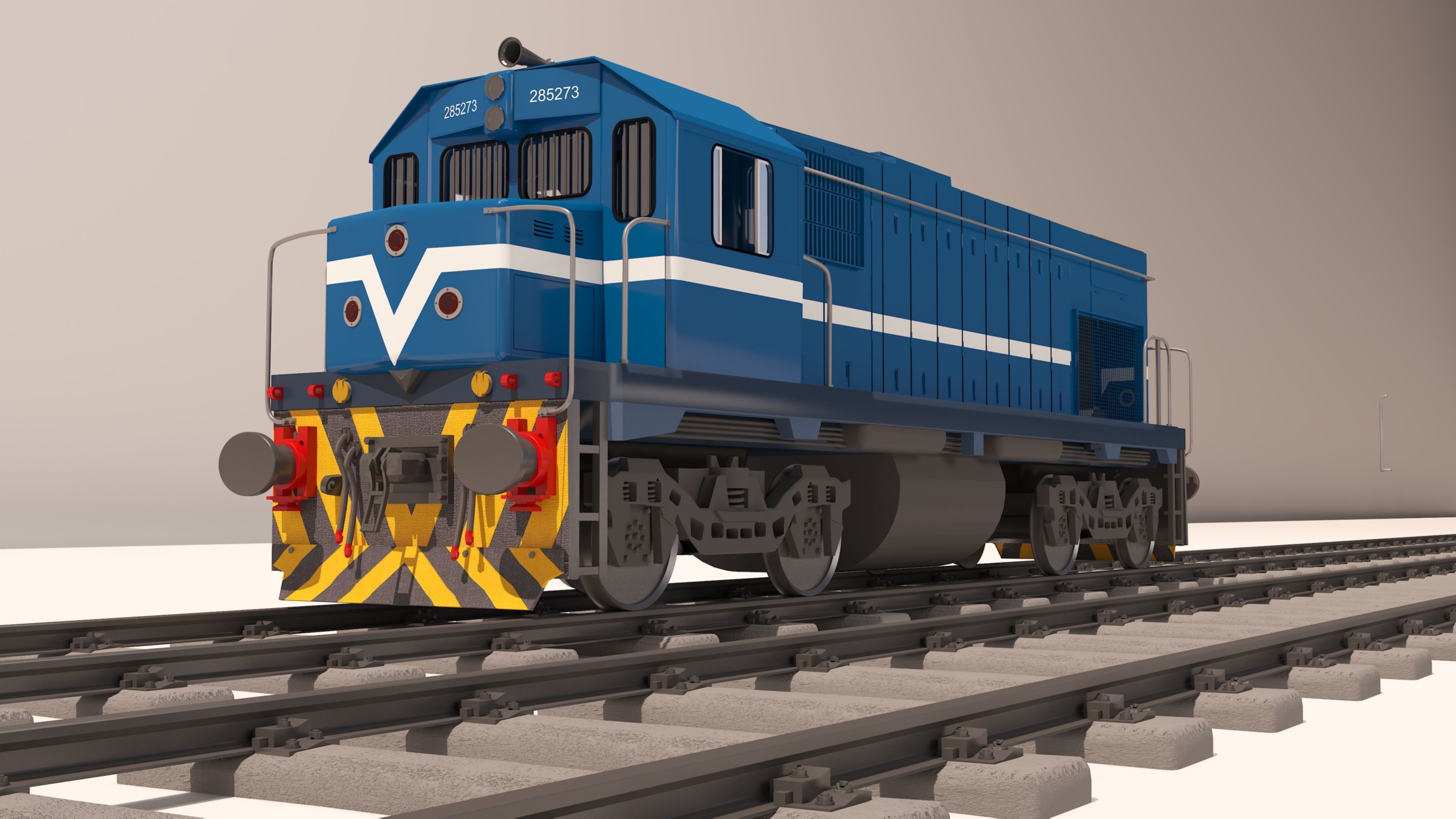 locomotive EMD G22W  3D model_26