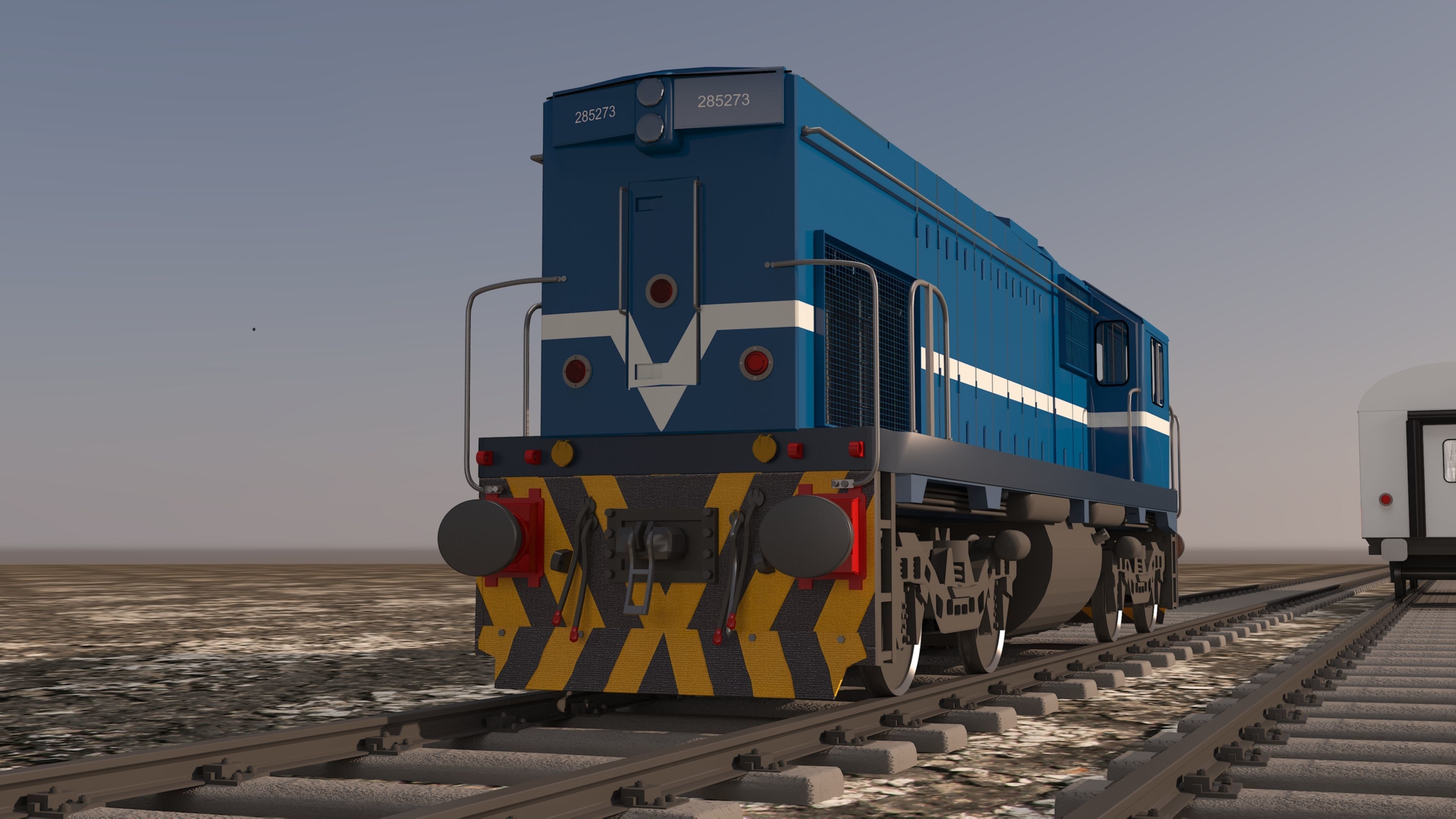 locomotive EMD G22W  3D model_27