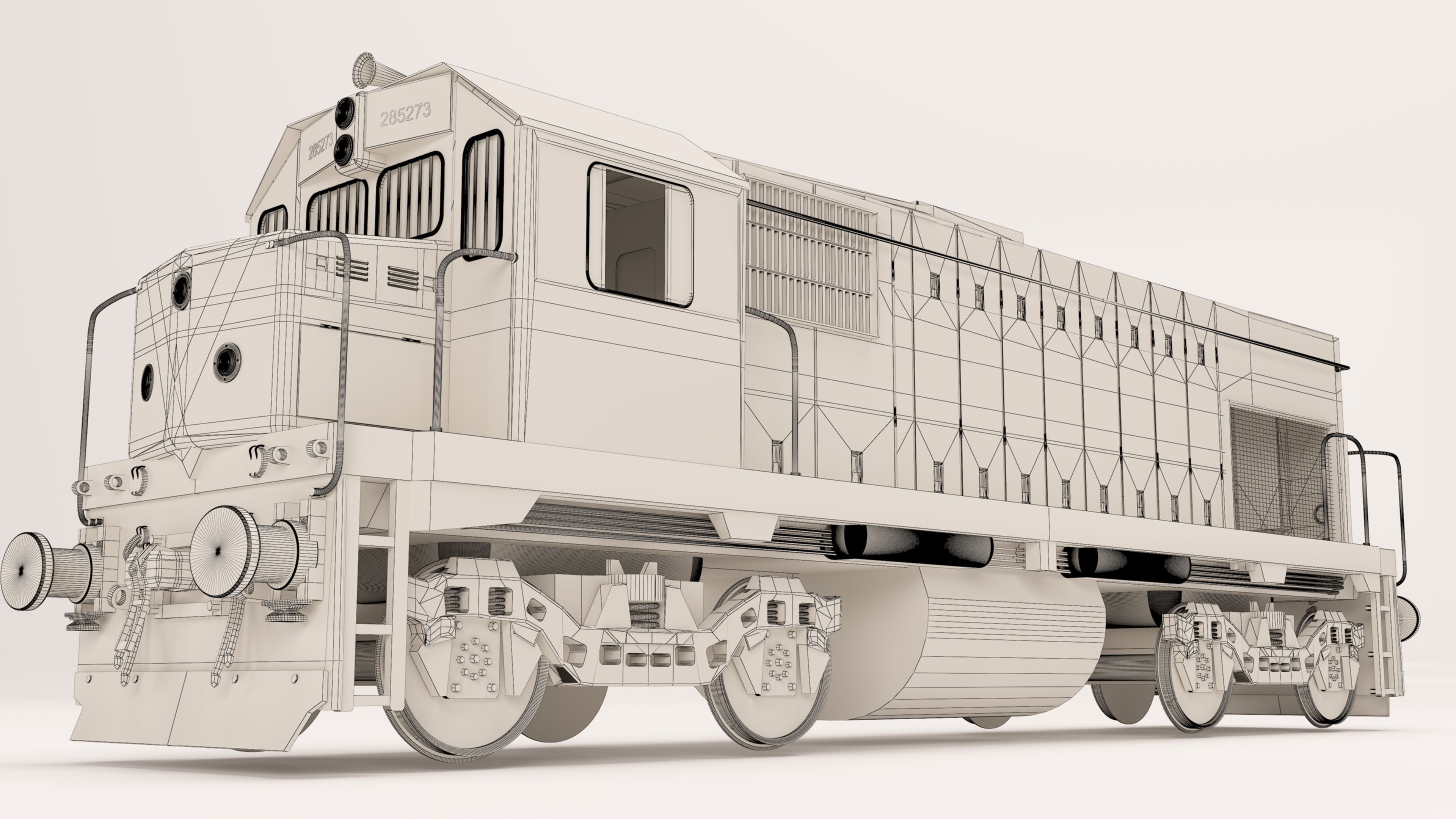 locomotive EMD G22W  3D model_17