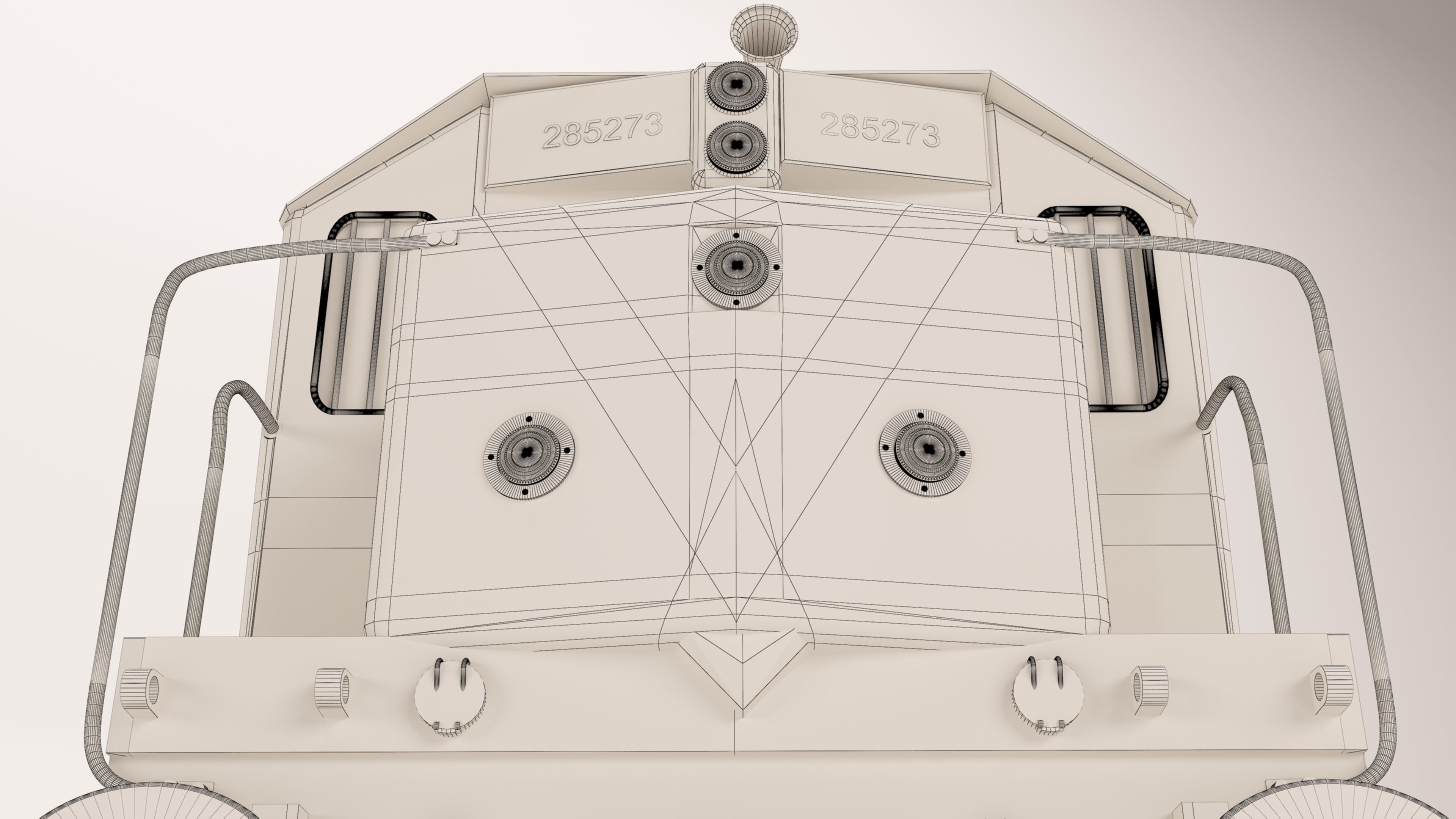 locomotive EMD G22W  3D model_15