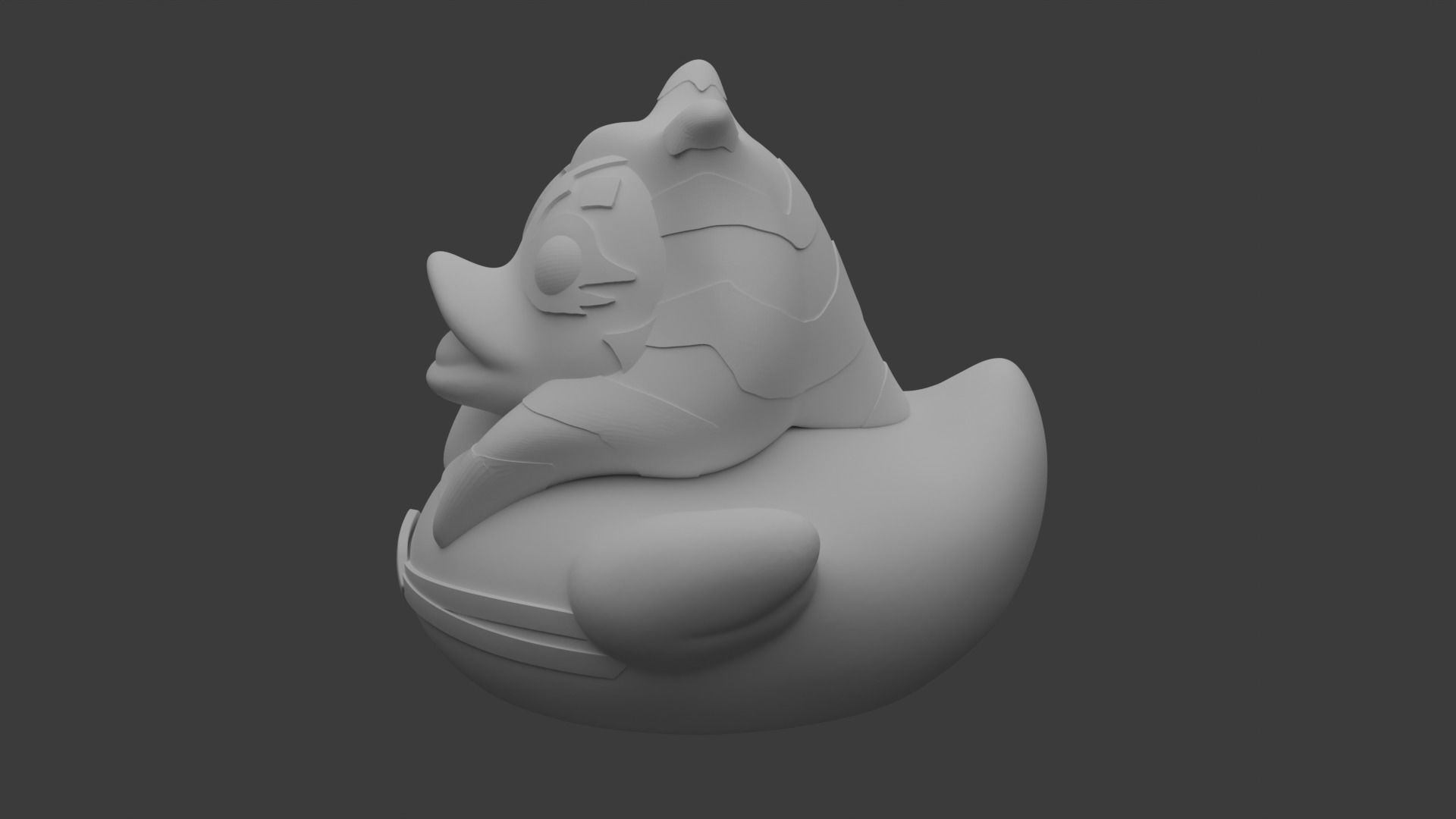 Star Wars Ahsoka Tano Rubber Duck 3D print model_3