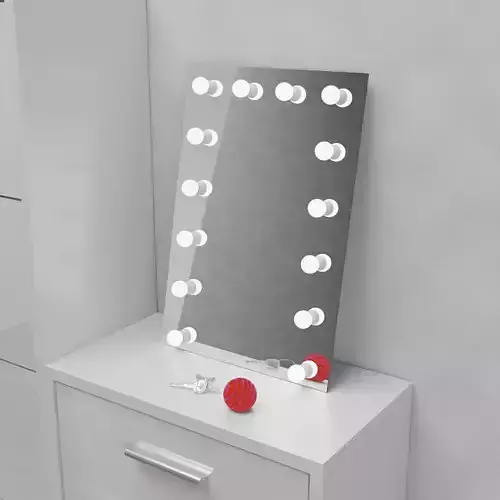 Mirror with light model